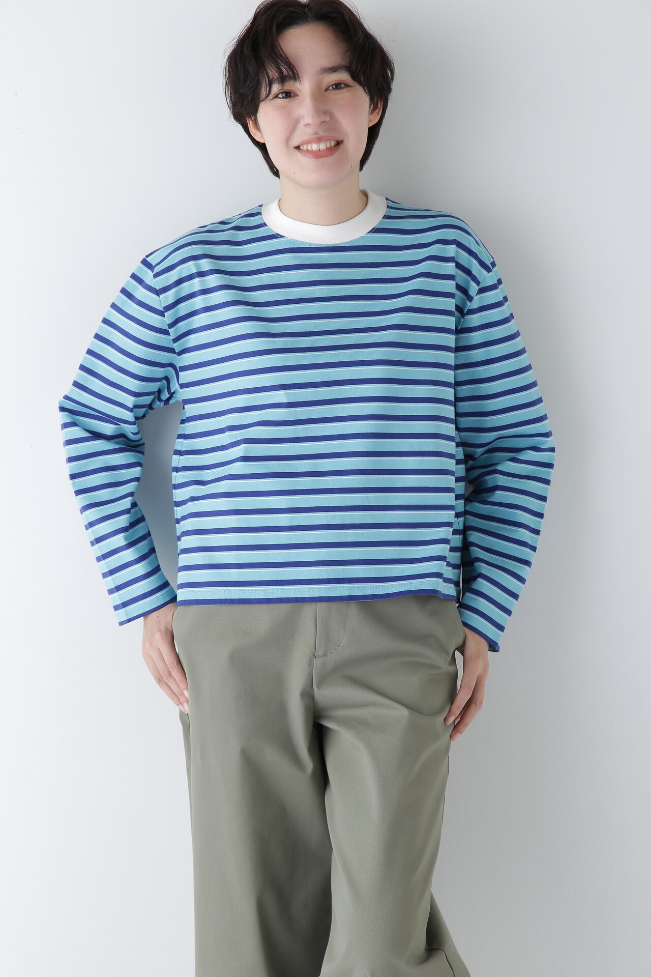 ボーダーボックスTシャツ
