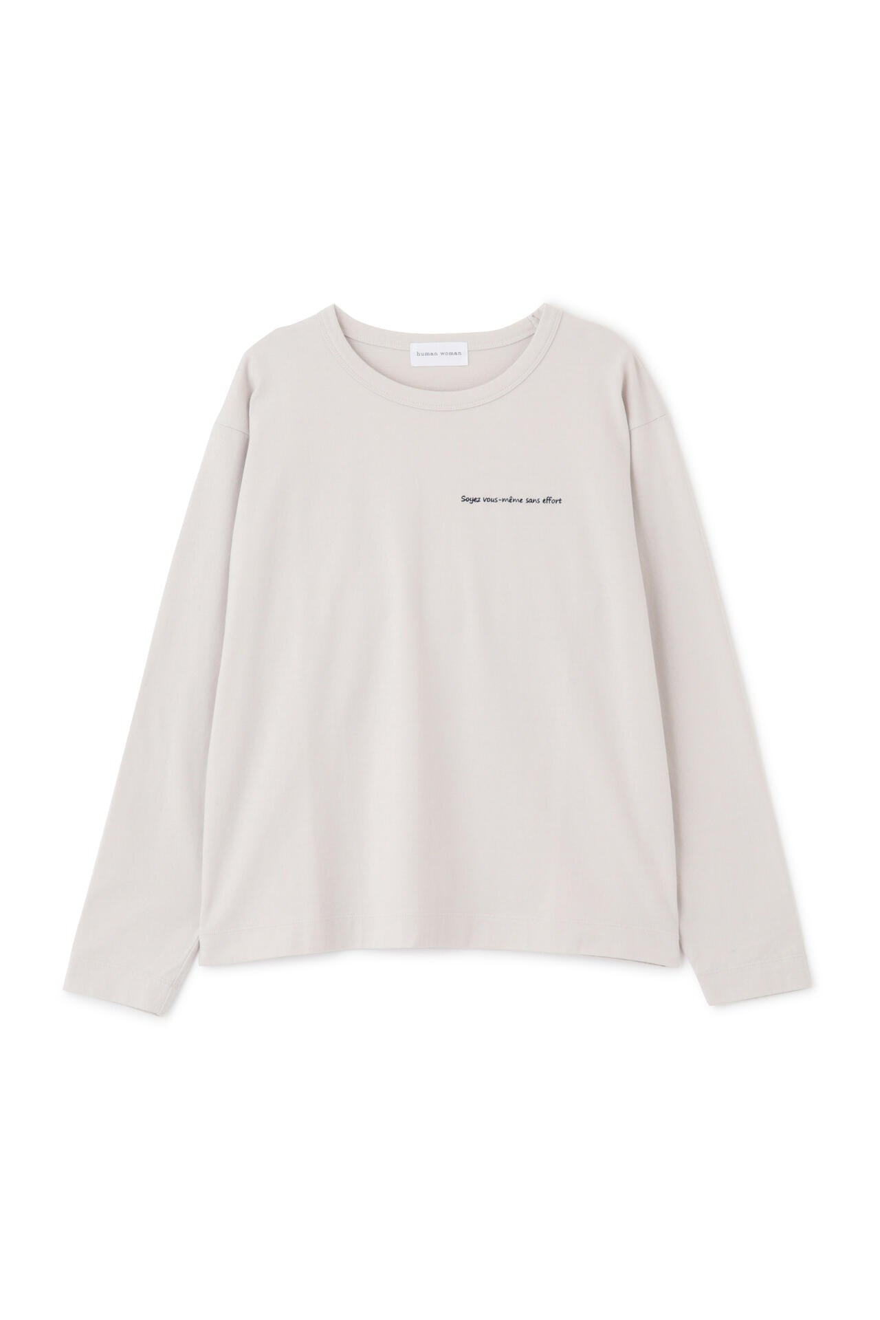 ロゴエンブロイダリーロングスリーブTシャツ