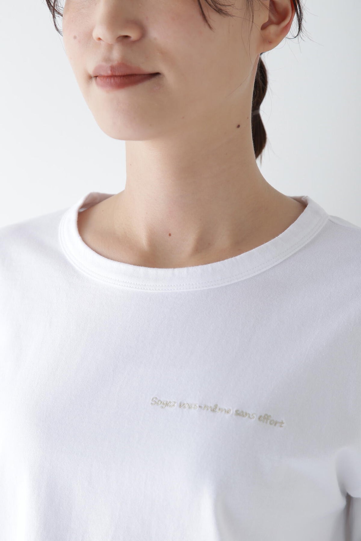 ロゴエンブロイダリーロングスリーブTシャツ
