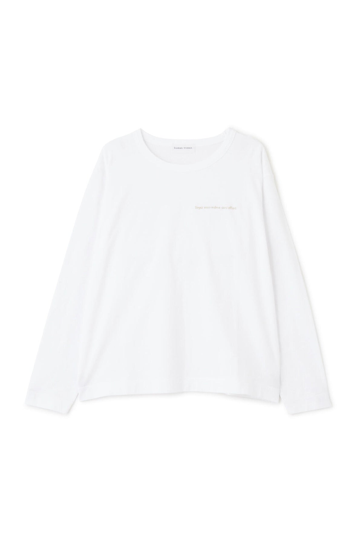 ロゴエンブロイダリーロングスリーブTシャツ