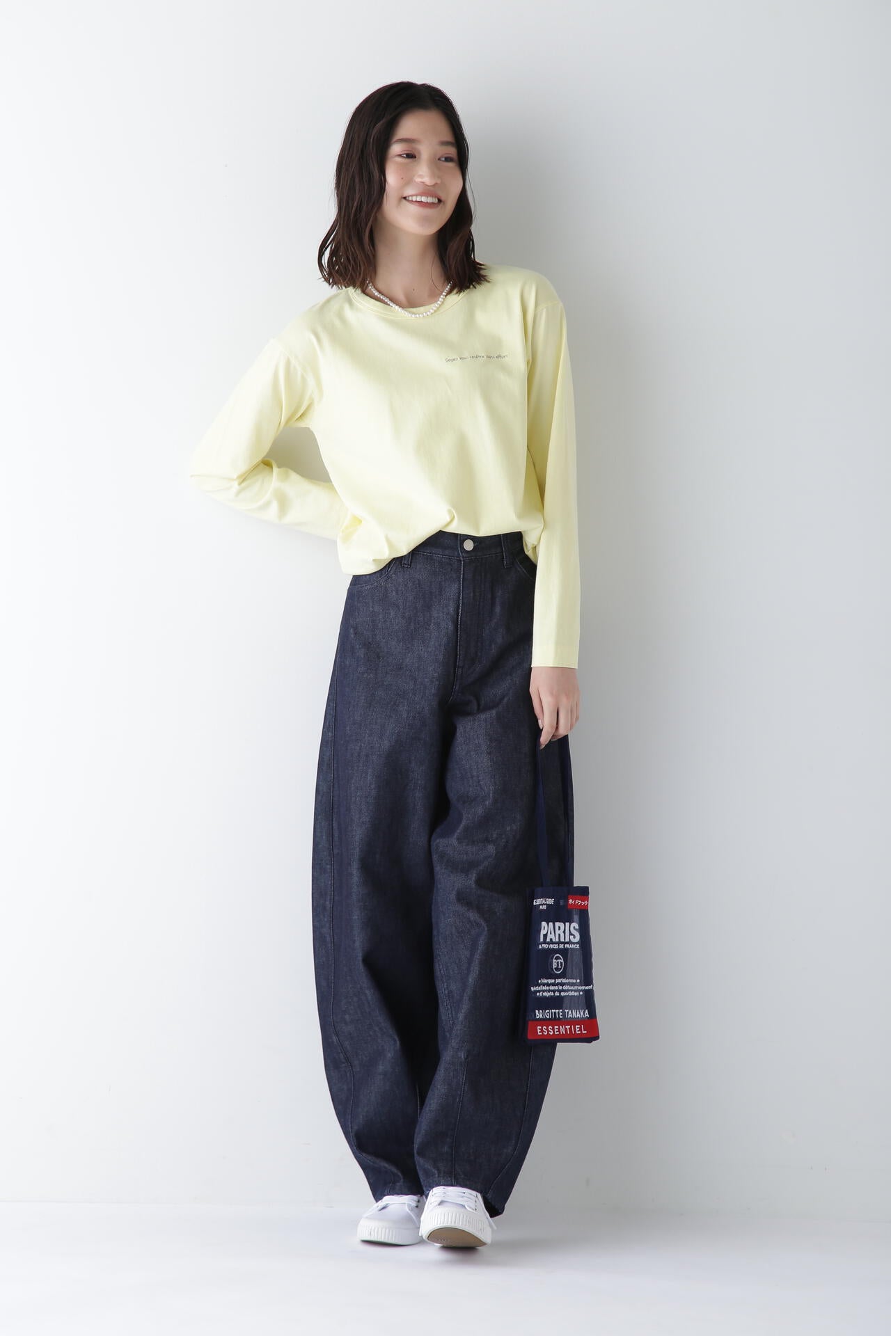ロゴエンブロイダリーロングスリーブTシャツ