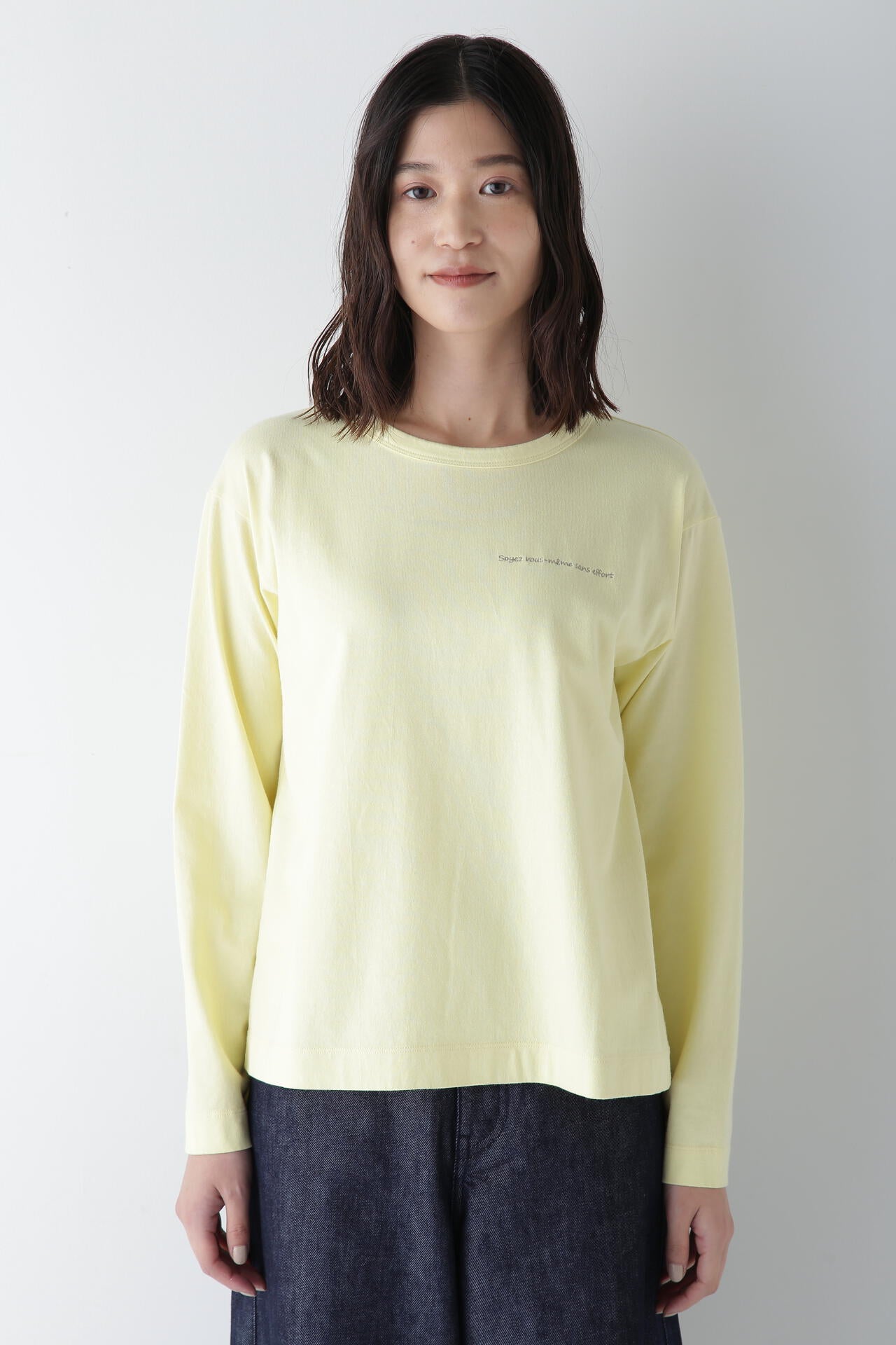 ロゴエンブロイダリーロングスリーブTシャツ