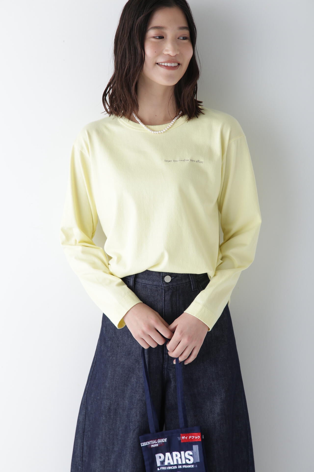 ロゴエンブロイダリーロングスリーブTシャツ