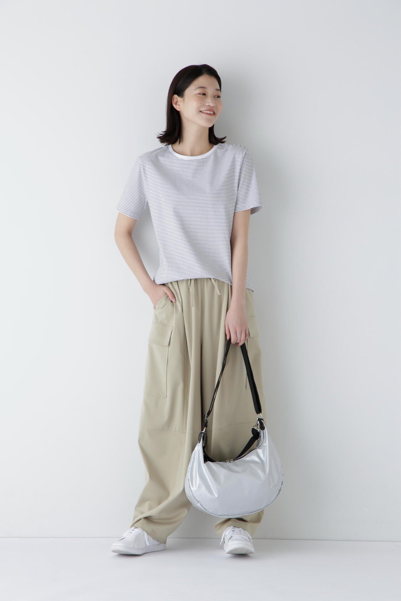 半袖Tシャツボーダーオーガニック綿天竺