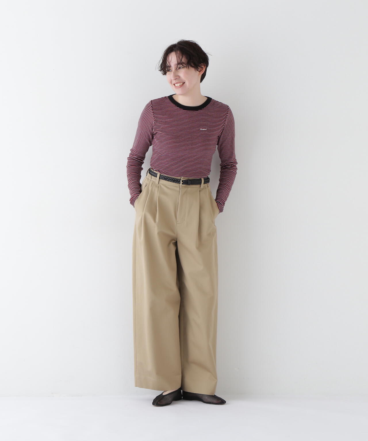 【Millerコラボ】パネルリブロングスリーブTシャツ