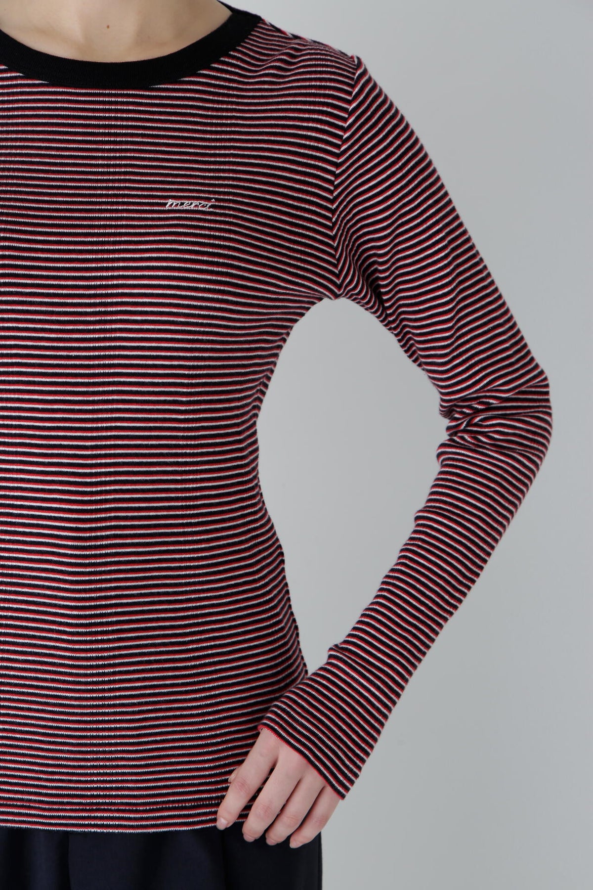 【Millerコラボ】パネルリブロングスリーブTシャツ