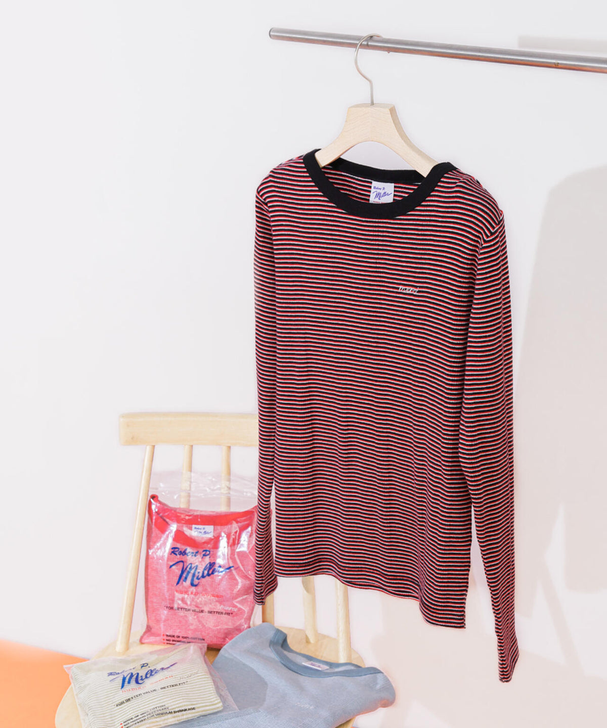 【Millerコラボ】パネルリブロングスリーブTシャツ