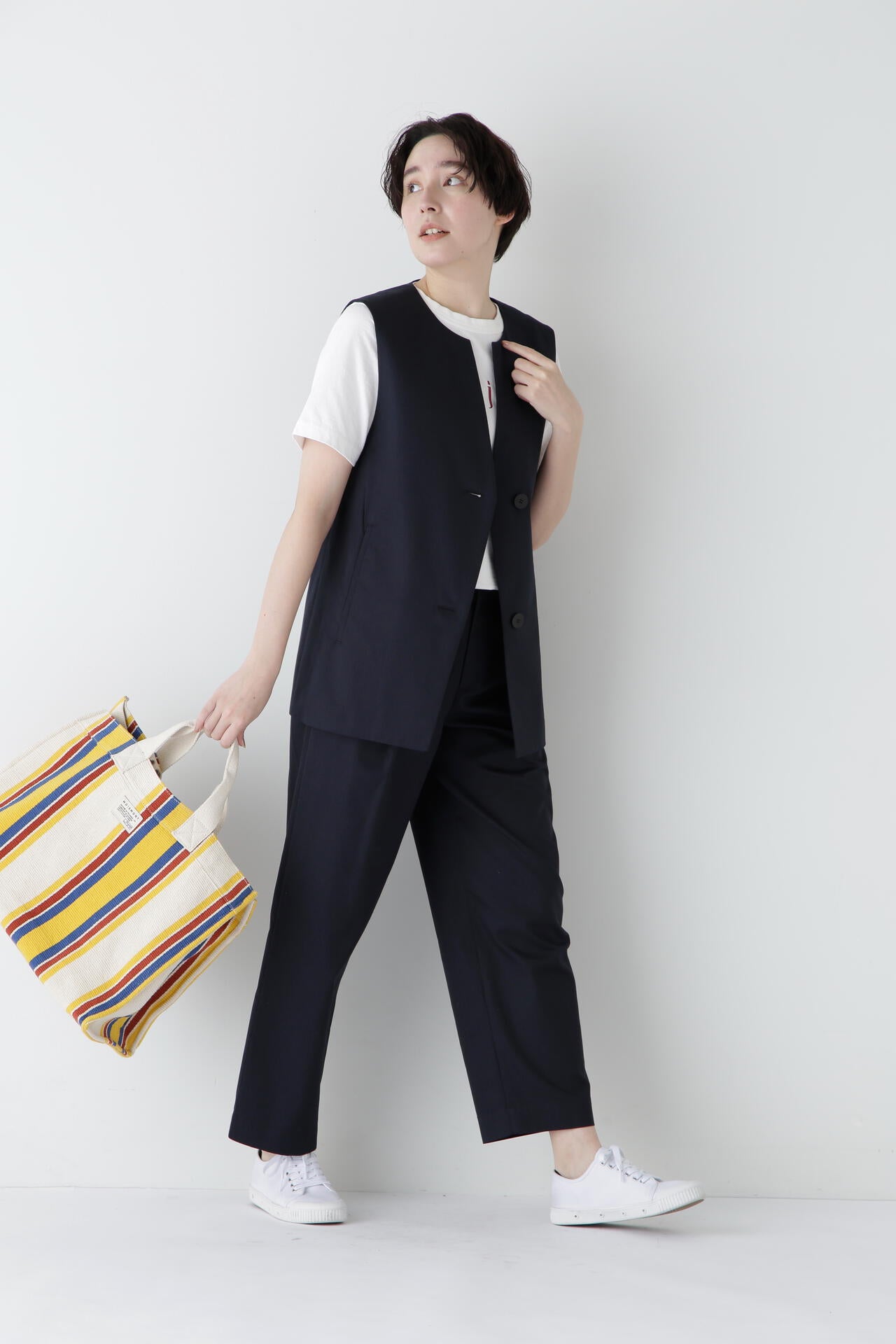 リサイクルコットン度詰天竺Tシャツ