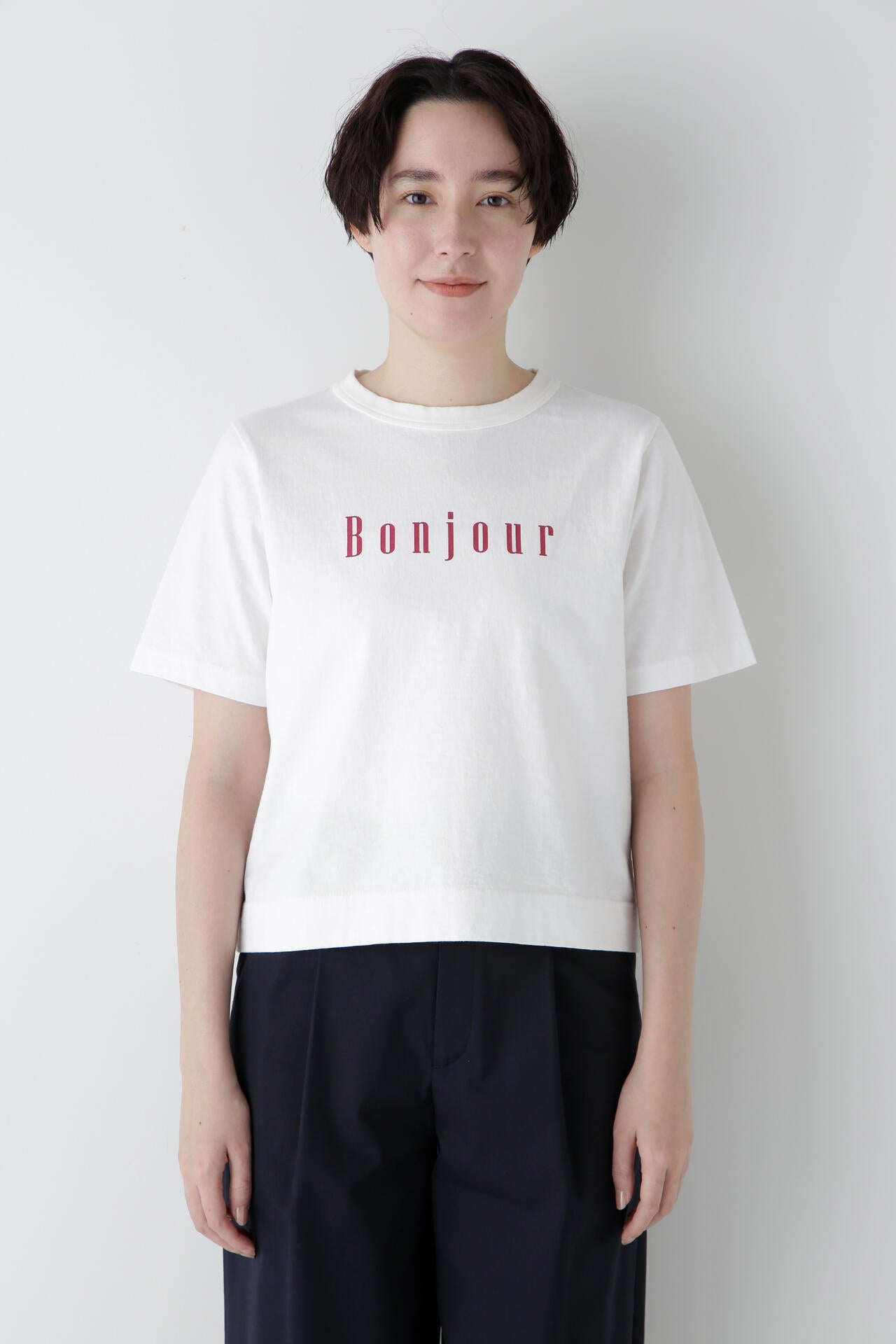 リサイクルコットン度詰天竺Tシャツ