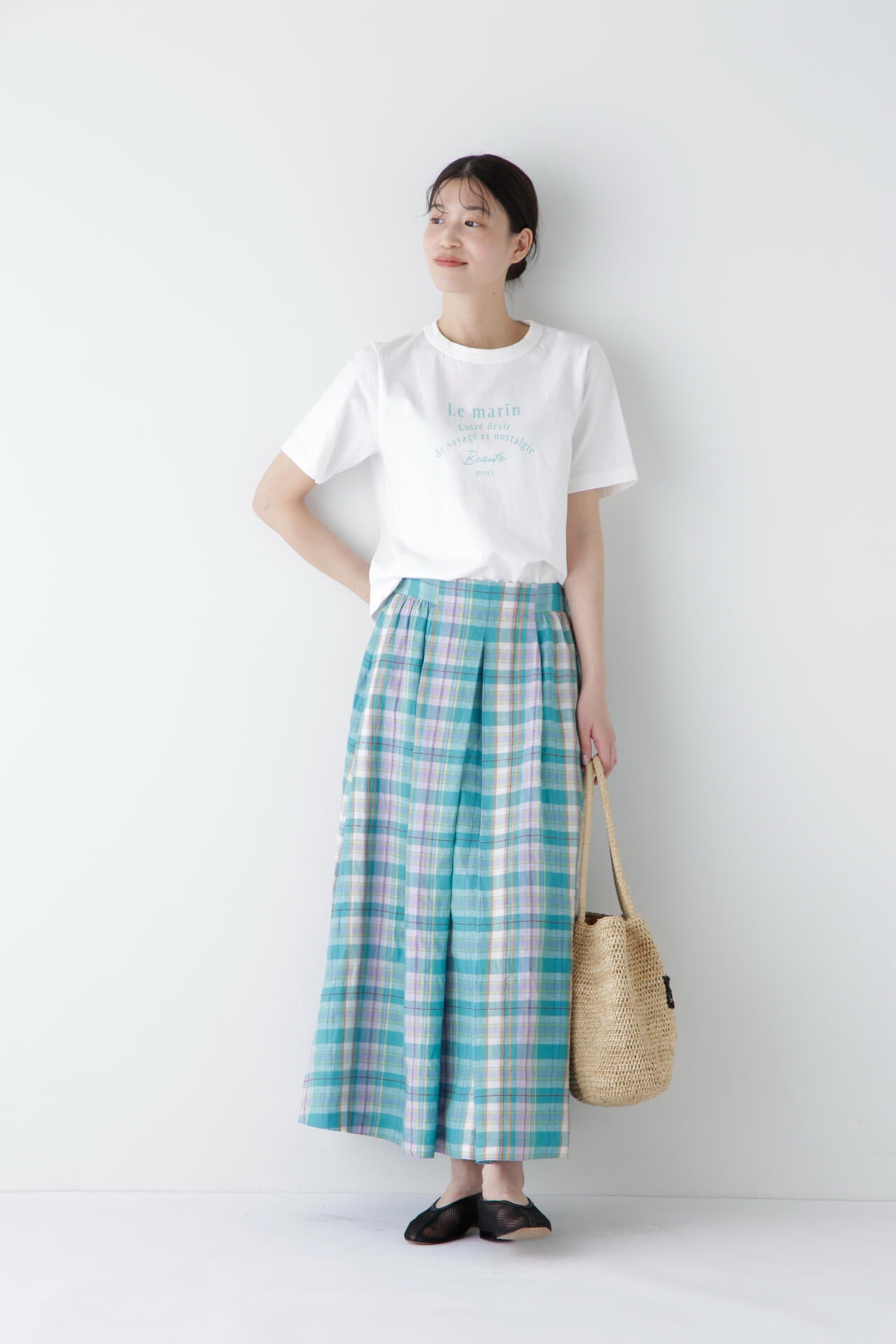 リサイクルコットン度詰天竺Tシャツ