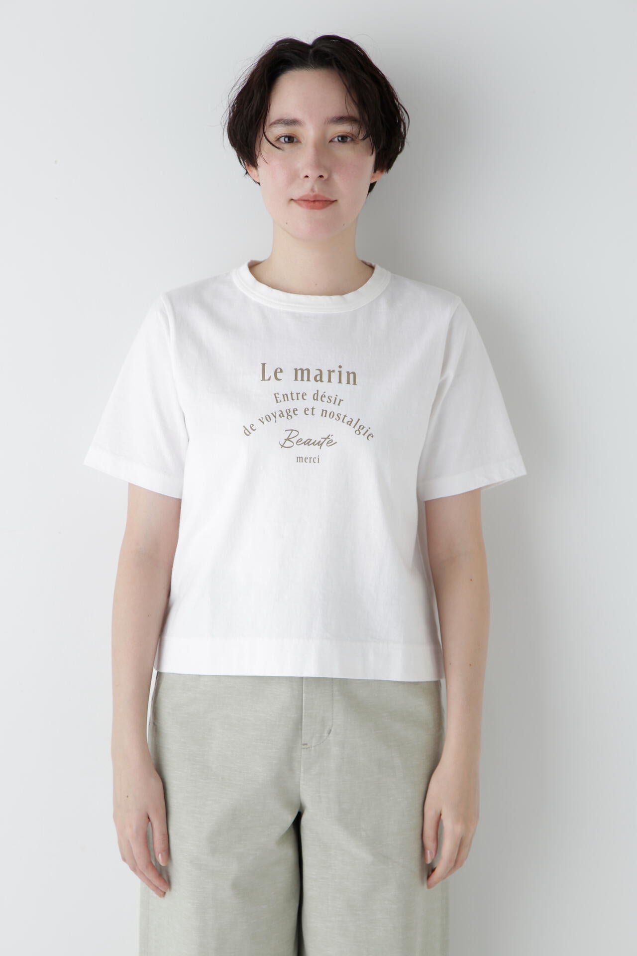 リサイクルコットン度詰天竺Tシャツ