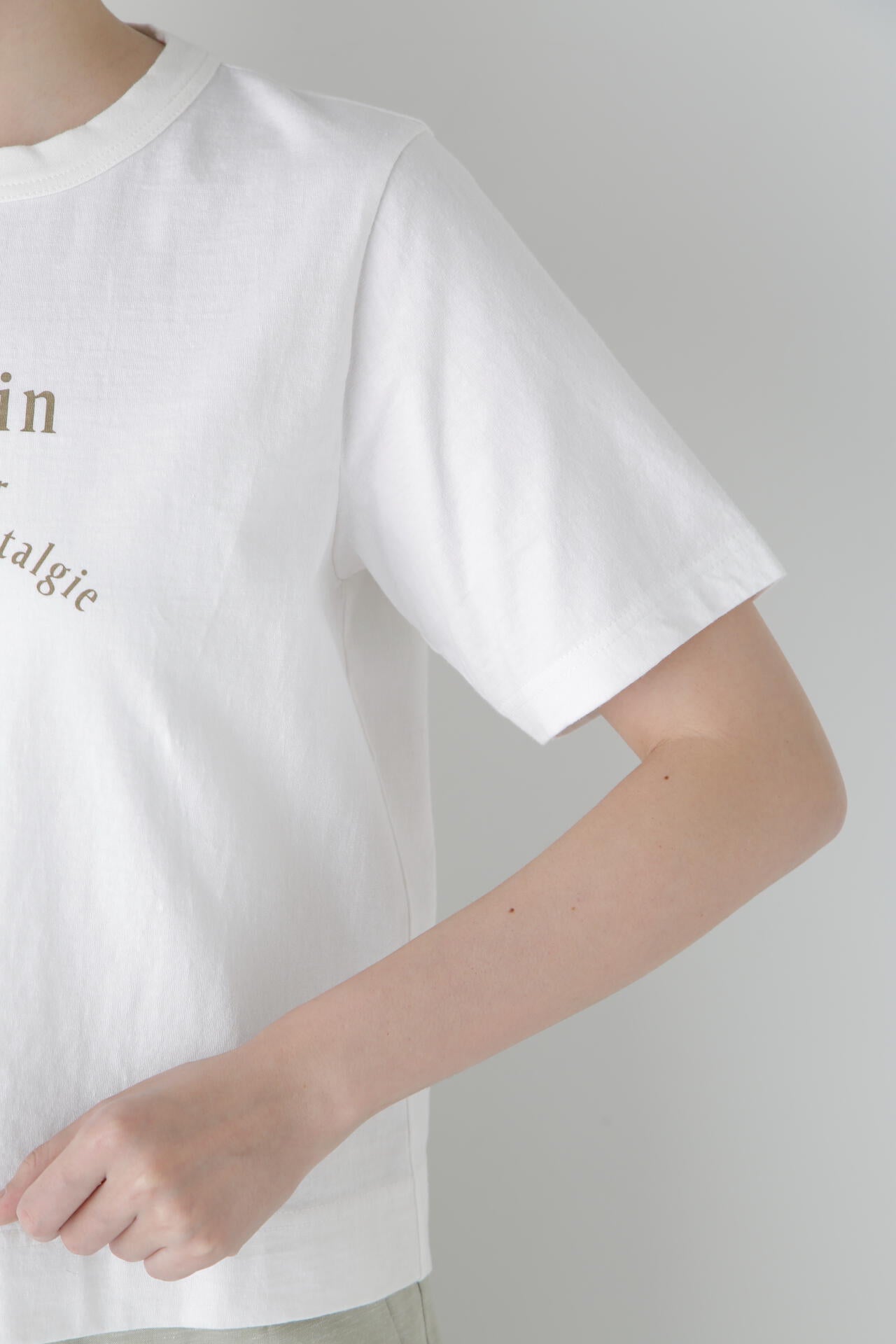 リサイクルコットン度詰天竺Tシャツ