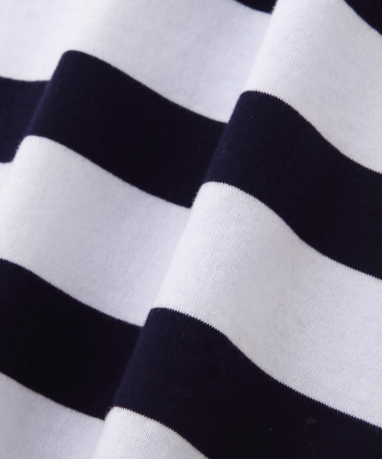 シルケット天竺ボーダーカットソー