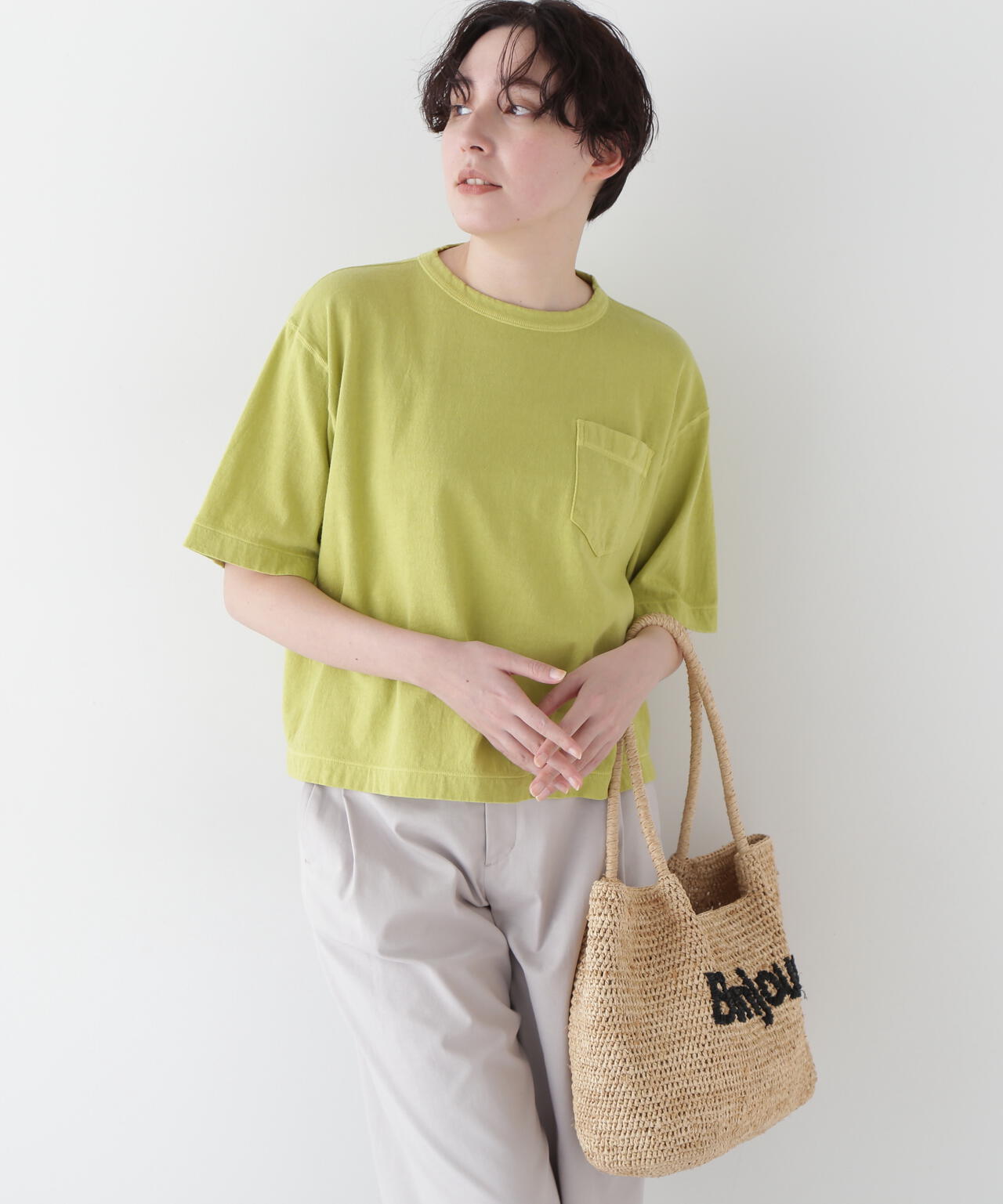 【WEB・一部店舗限定】ラフィ天竺製品染めTシャツ