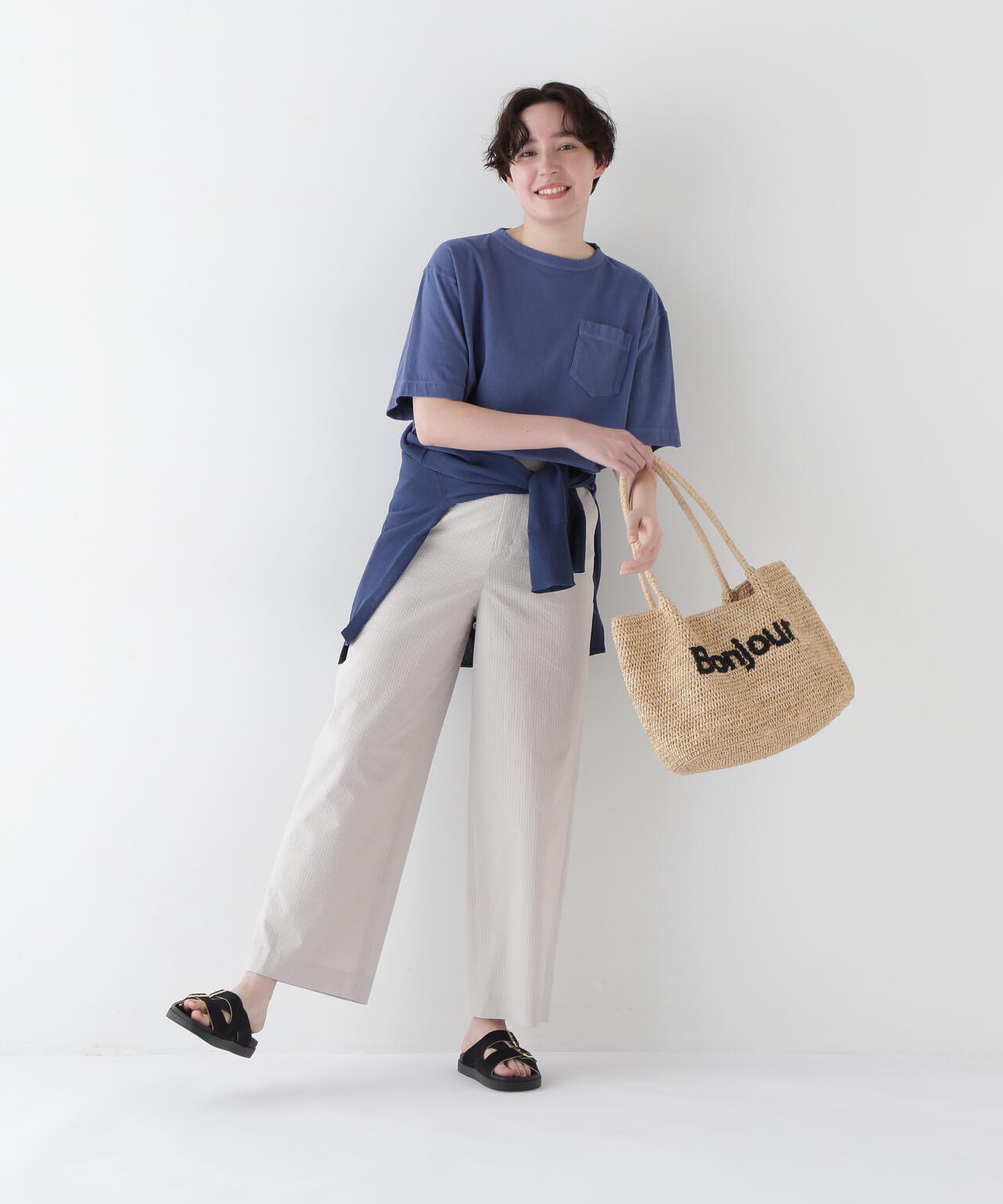 【WEB・一部店舗限定】ラフィ天竺製品染めTシャツ