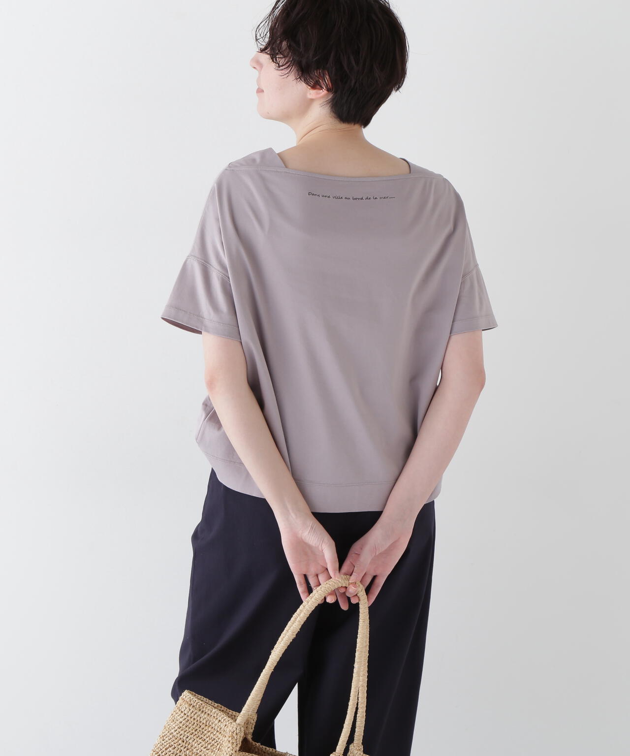 【汗ジミ軽減】バック刺繍ロゴプルオーバー