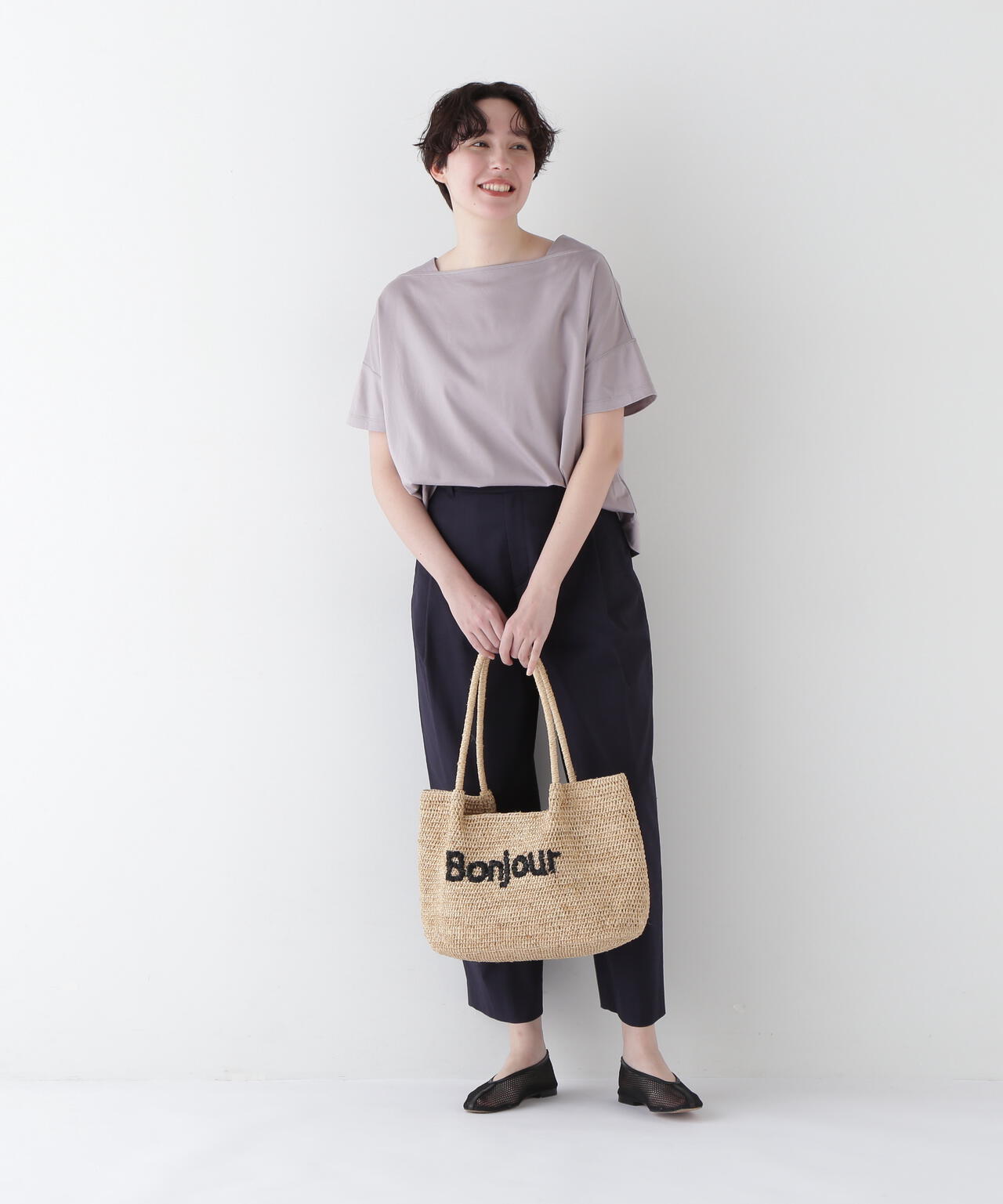 【汗ジミ軽減】バック刺繍ロゴプルオーバー
