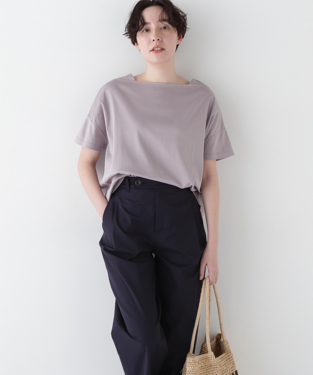【汗ジミ軽減】バック刺繍ロゴプルオーバー