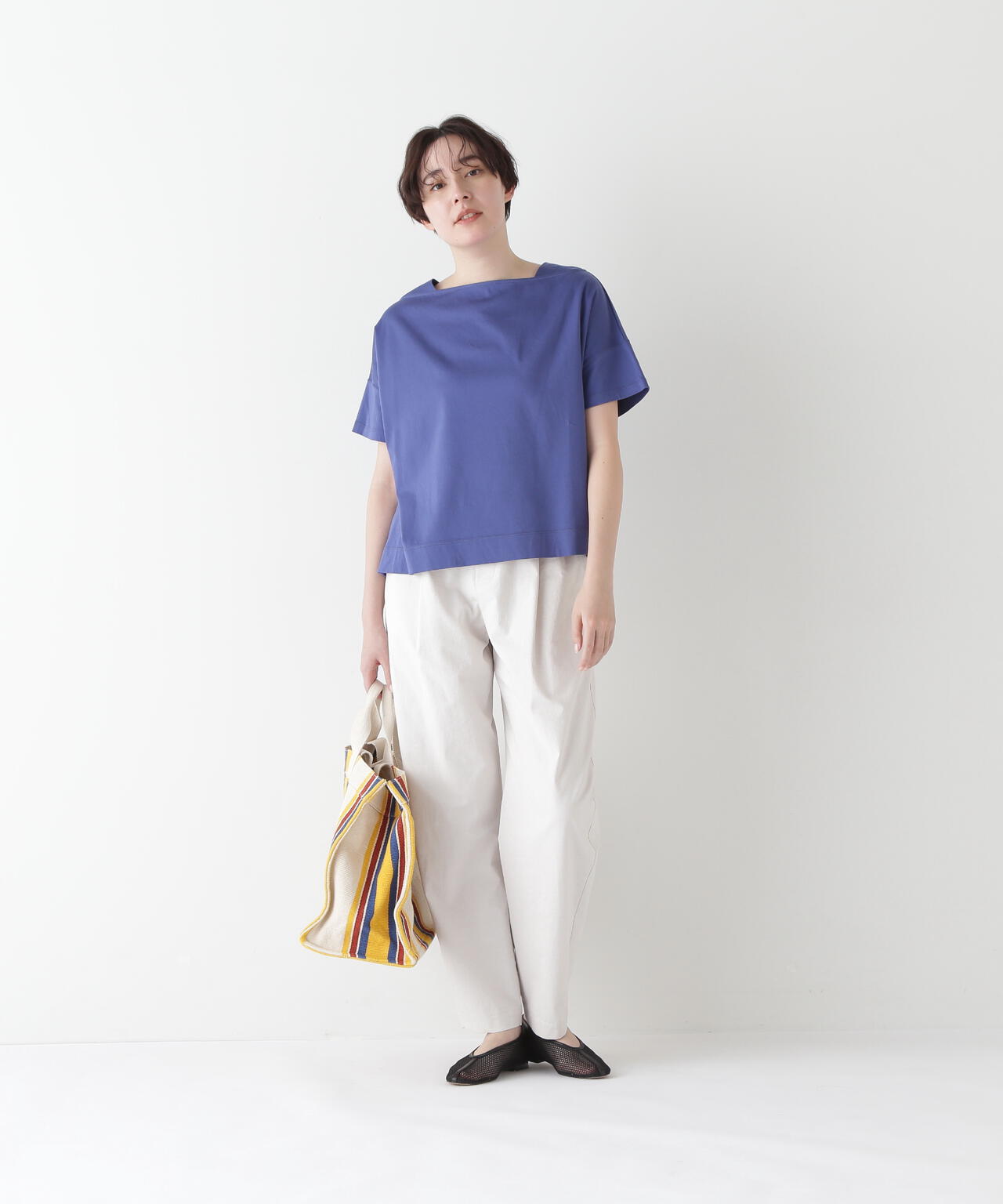 【汗ジミ軽減】バック刺繍ロゴプルオーバー