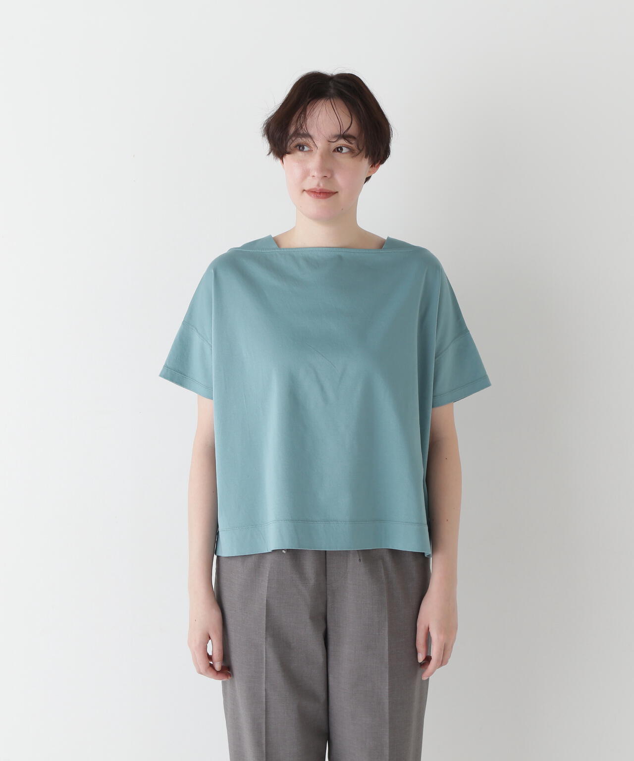 【汗ジミ軽減】バック刺繍ロゴプルオーバー