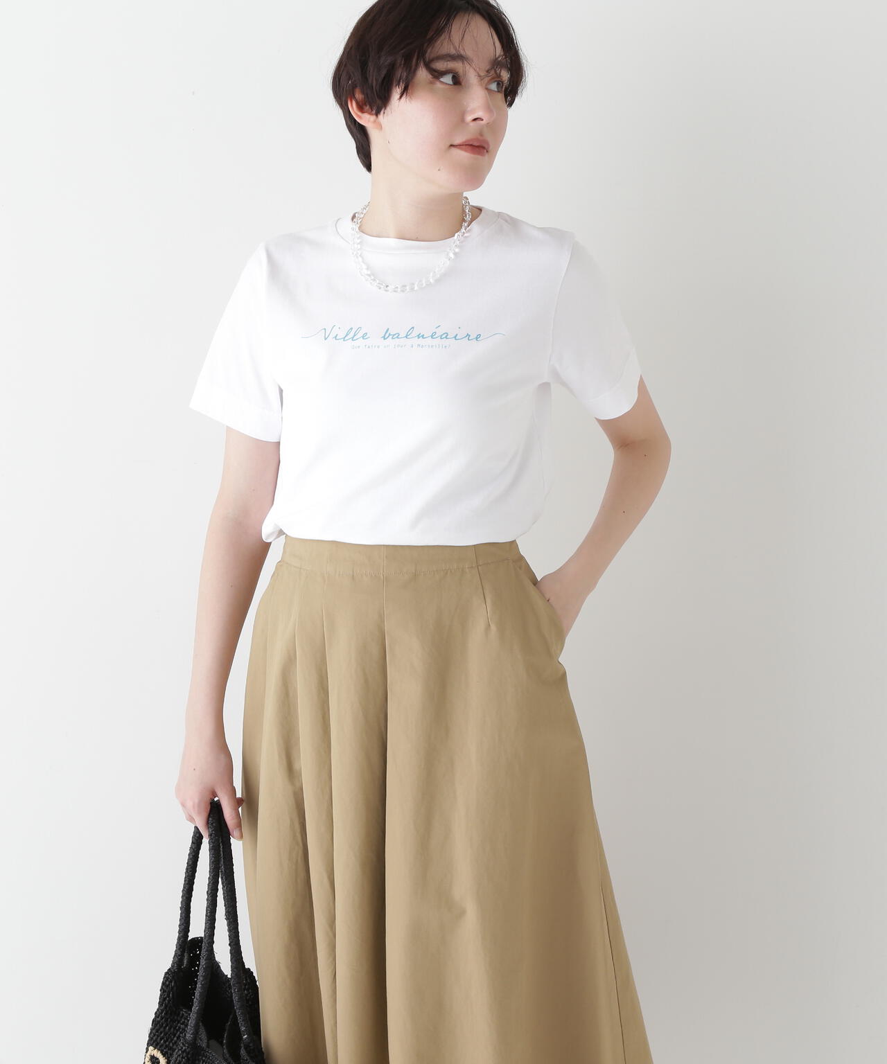 天竺ロゴTシャツ