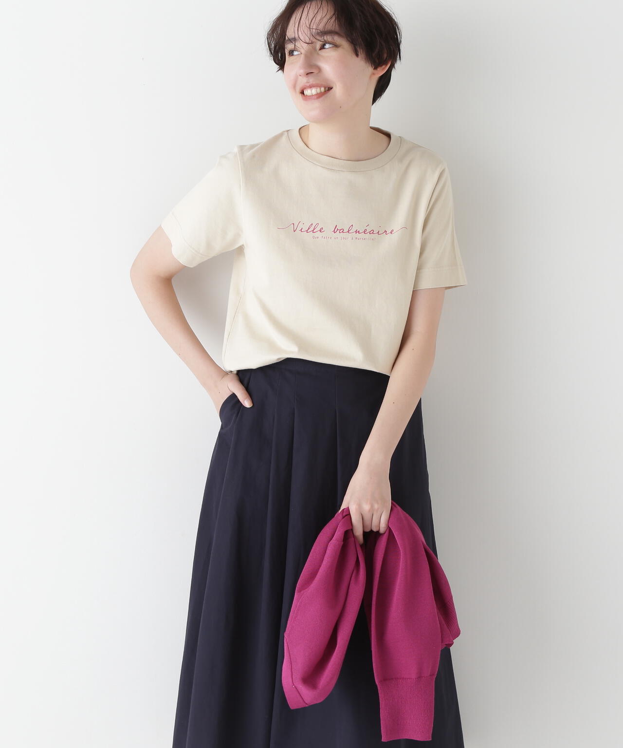 天竺ロゴTシャツ