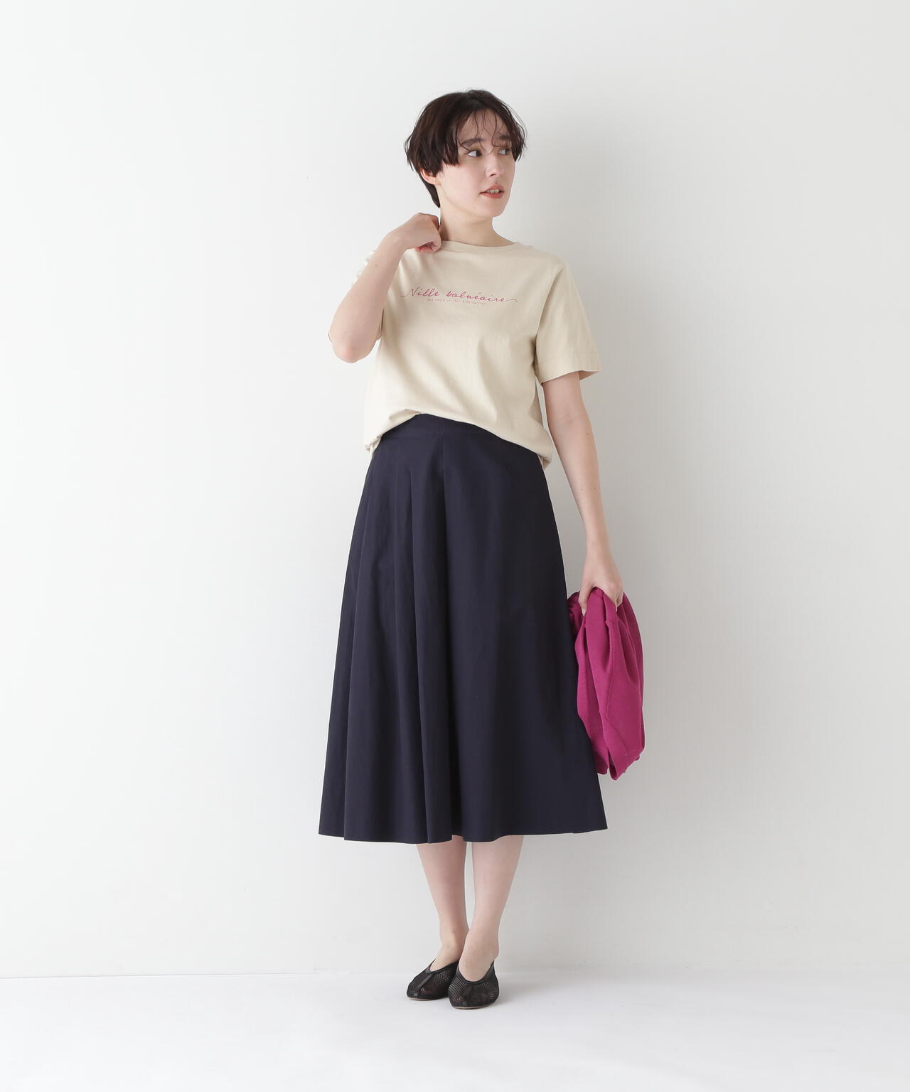 天竺ロゴTシャツ