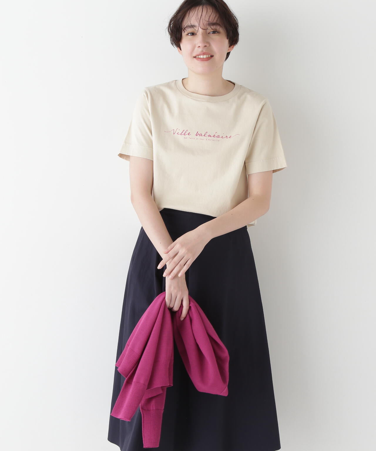 天竺ロゴTシャツ