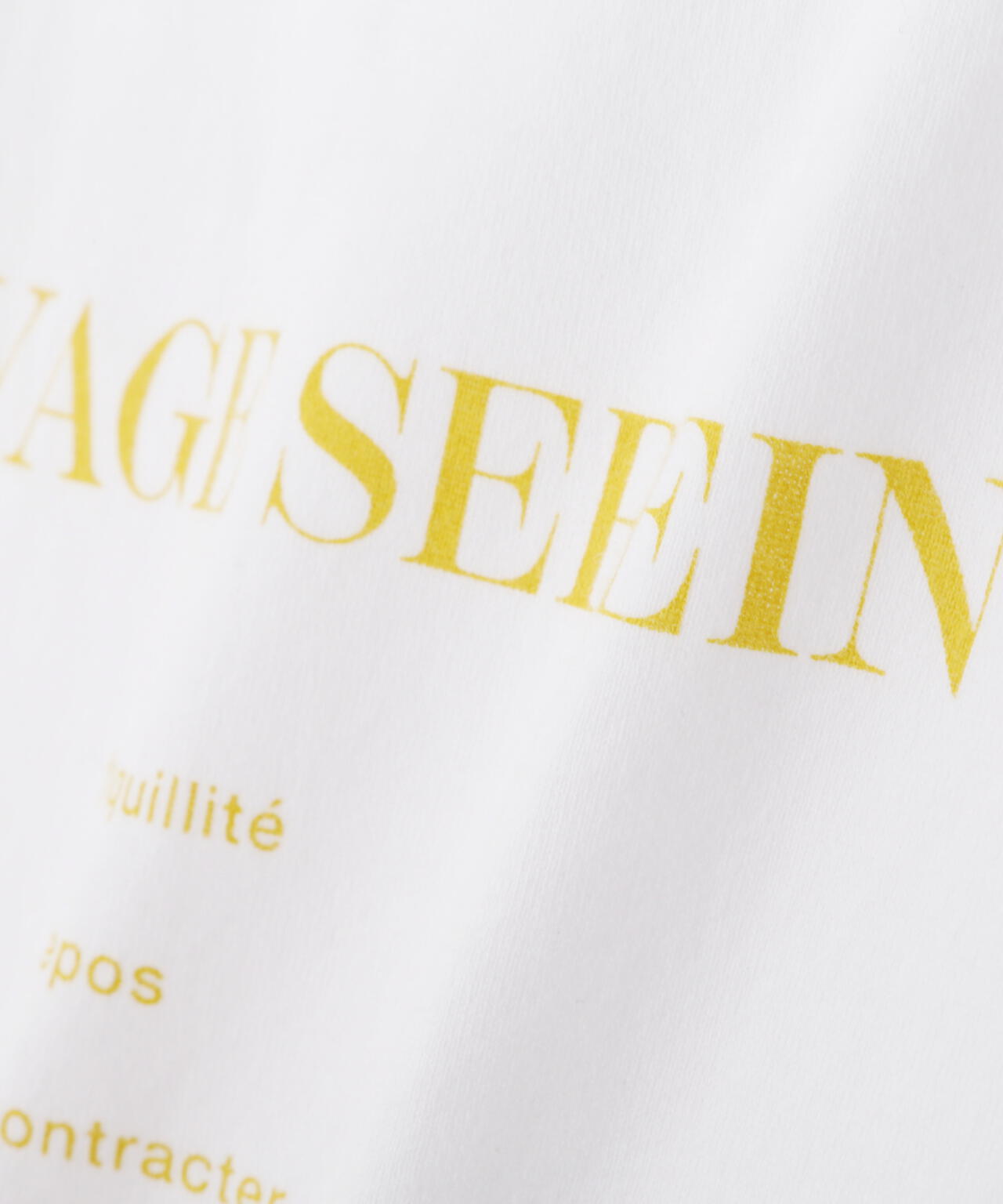 メッセージロゴTシャツ