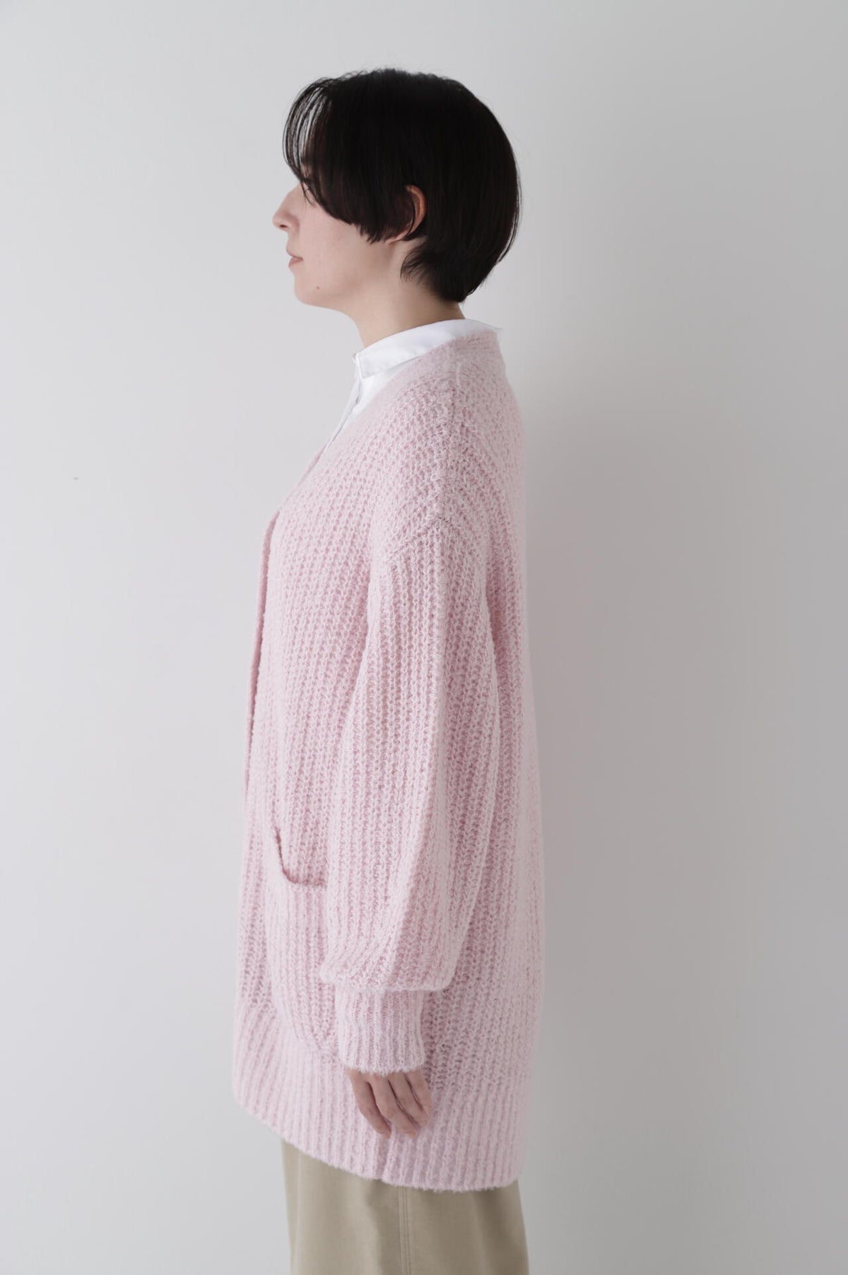 【WEB限定】【kazumiコラボ】ブークレ片畦2WAYはおりロングVer