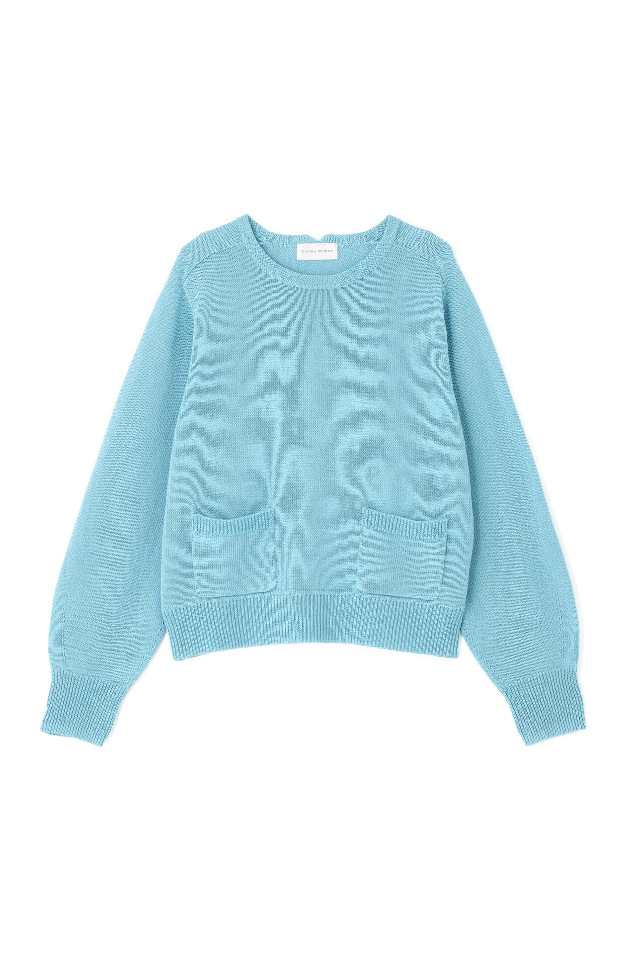 【ウォッシャブル】ミドルゲージギマポケット付プルオーバー