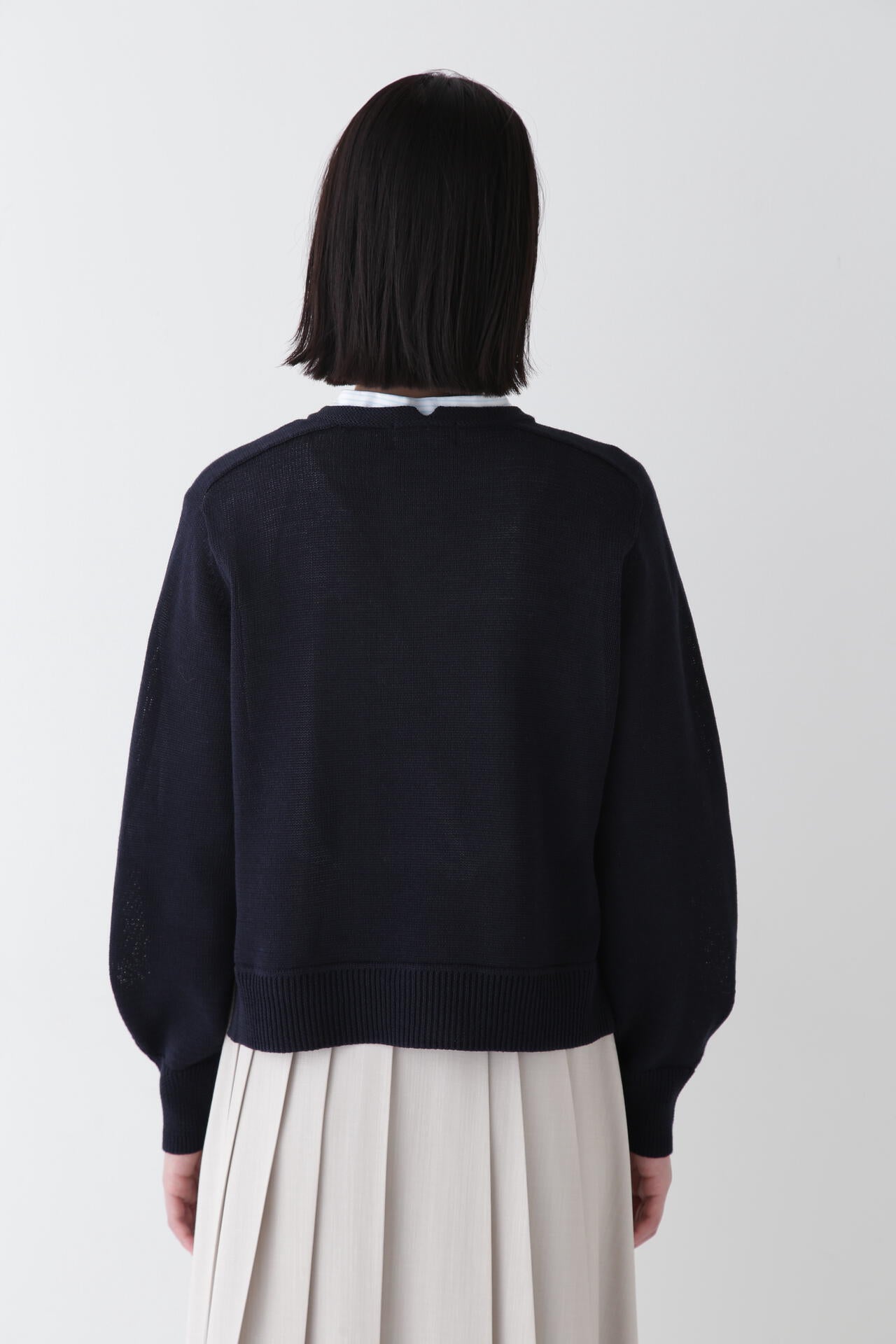 【ウォッシャブル】ミドルゲージギマポケット付プルオーバー