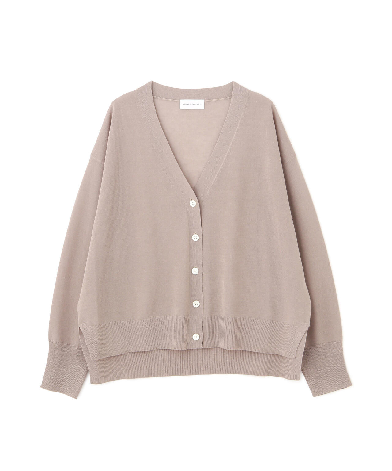 【ウォッシャブル】シアーハイゲージ長袖カーディガン