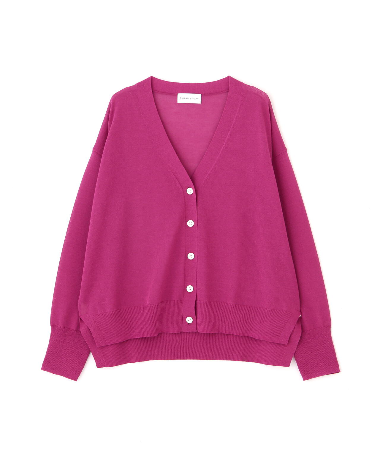 【ウォッシャブル】シアーハイゲージ長袖カーディガン