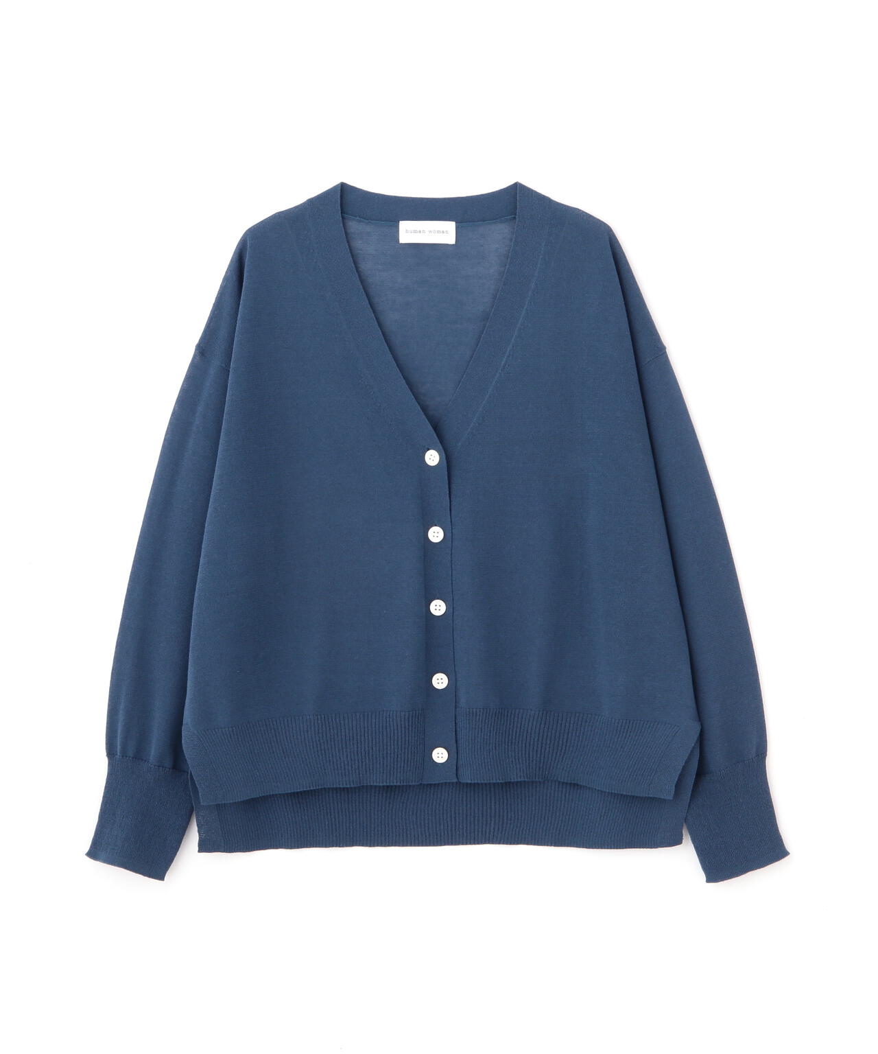 【ウォッシャブル】シアーハイゲージ長袖カーディガン