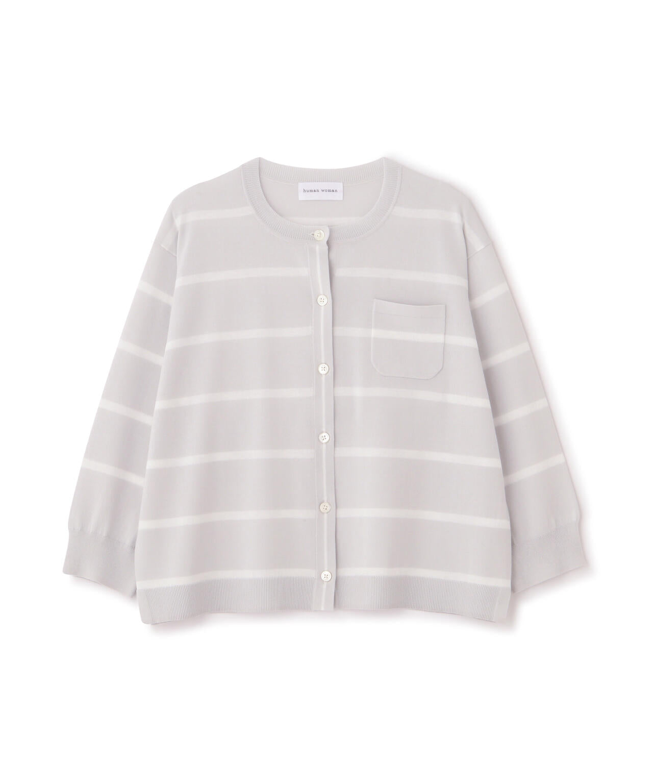 【ウォッシャブル・接触冷感】ランダムボーダーカーディガン
