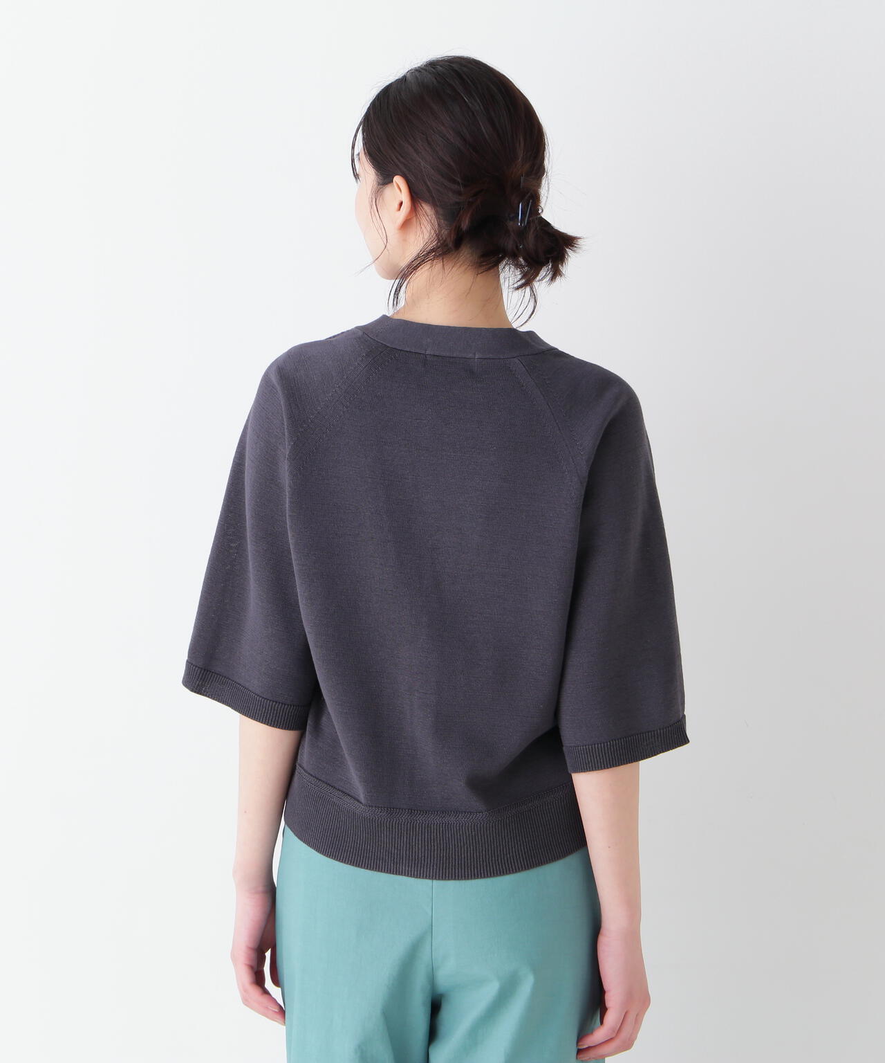 【ウォッシャブル】ハイゲージギマラグランVカーデ