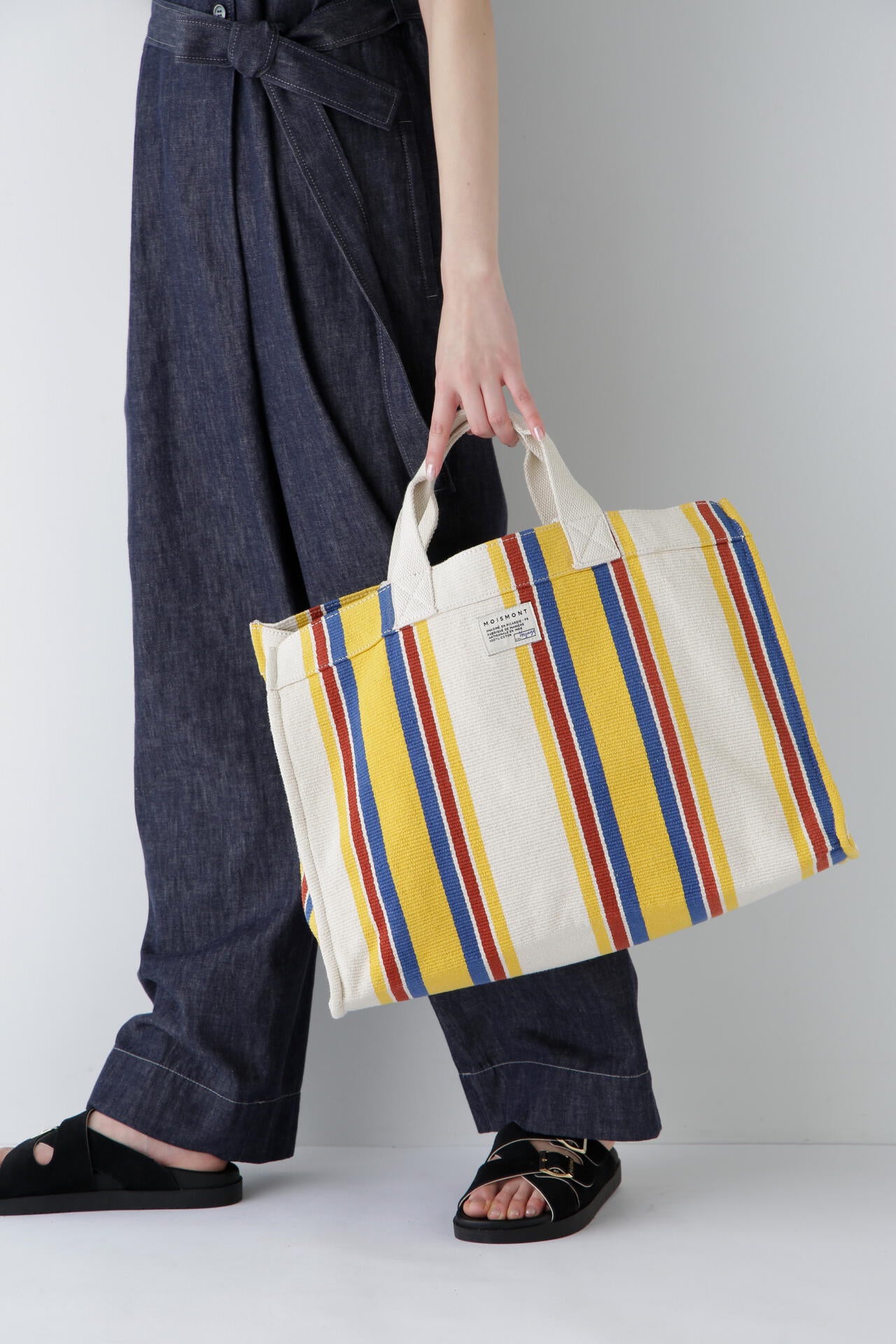 【WEB限定】【MOISMONT】ストライプハンドバッグ