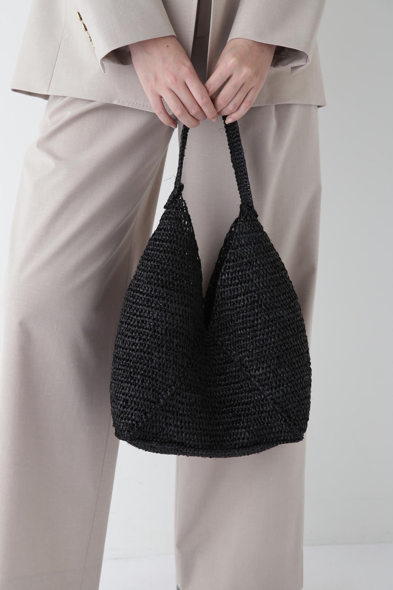 【toca】ラフィアバッグ