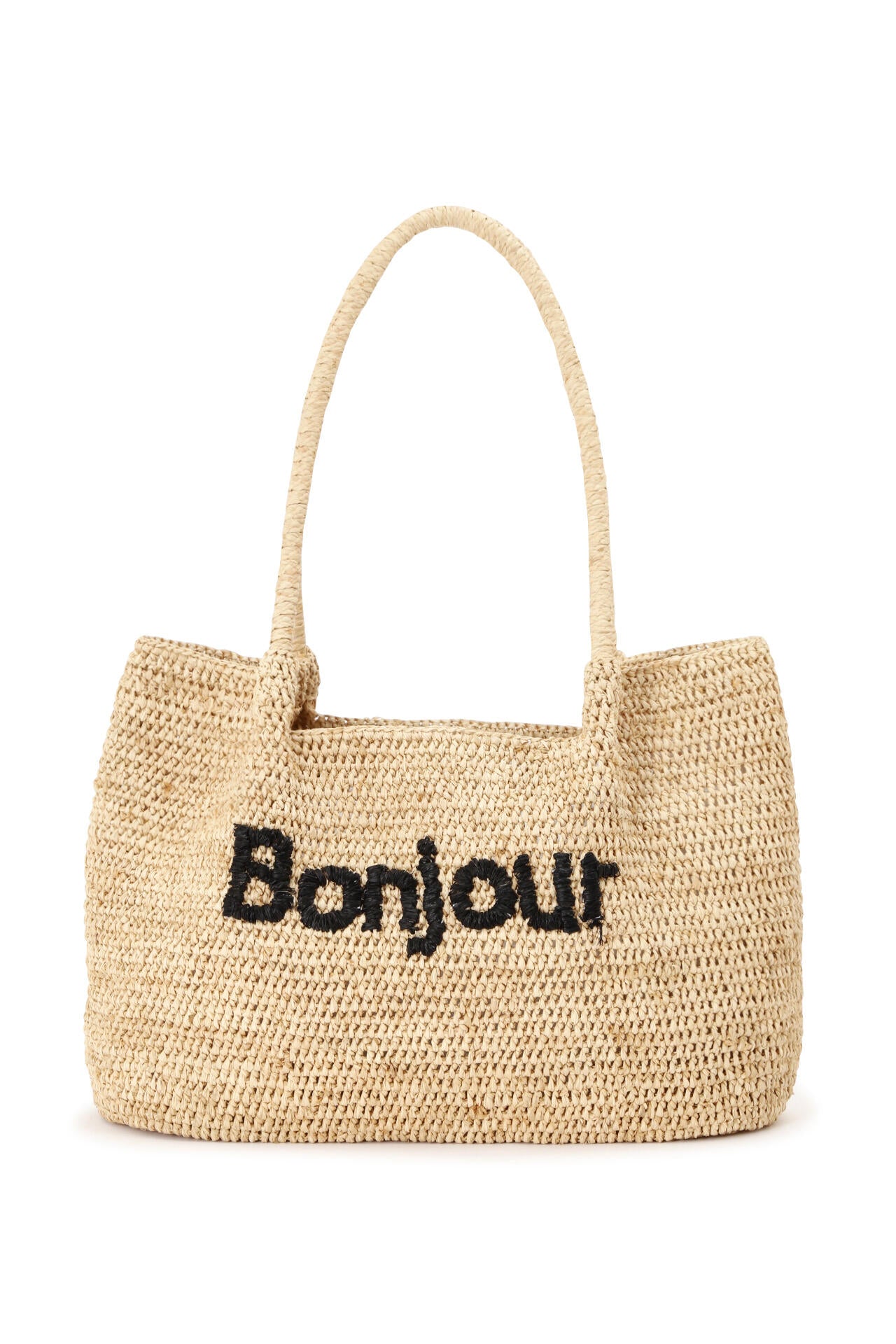 Bonjourラフィアバッグ