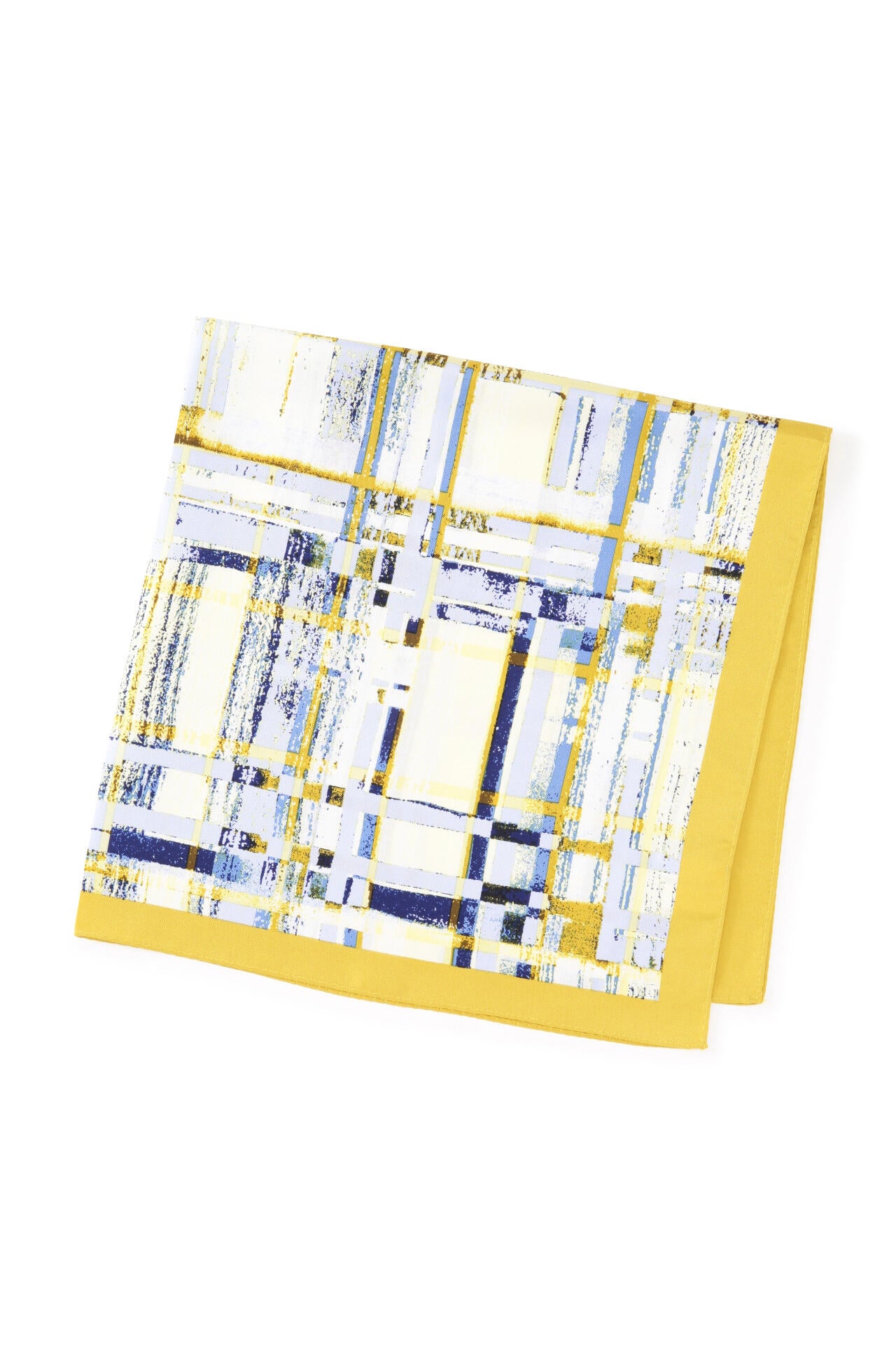 チェックシルクスカーフ