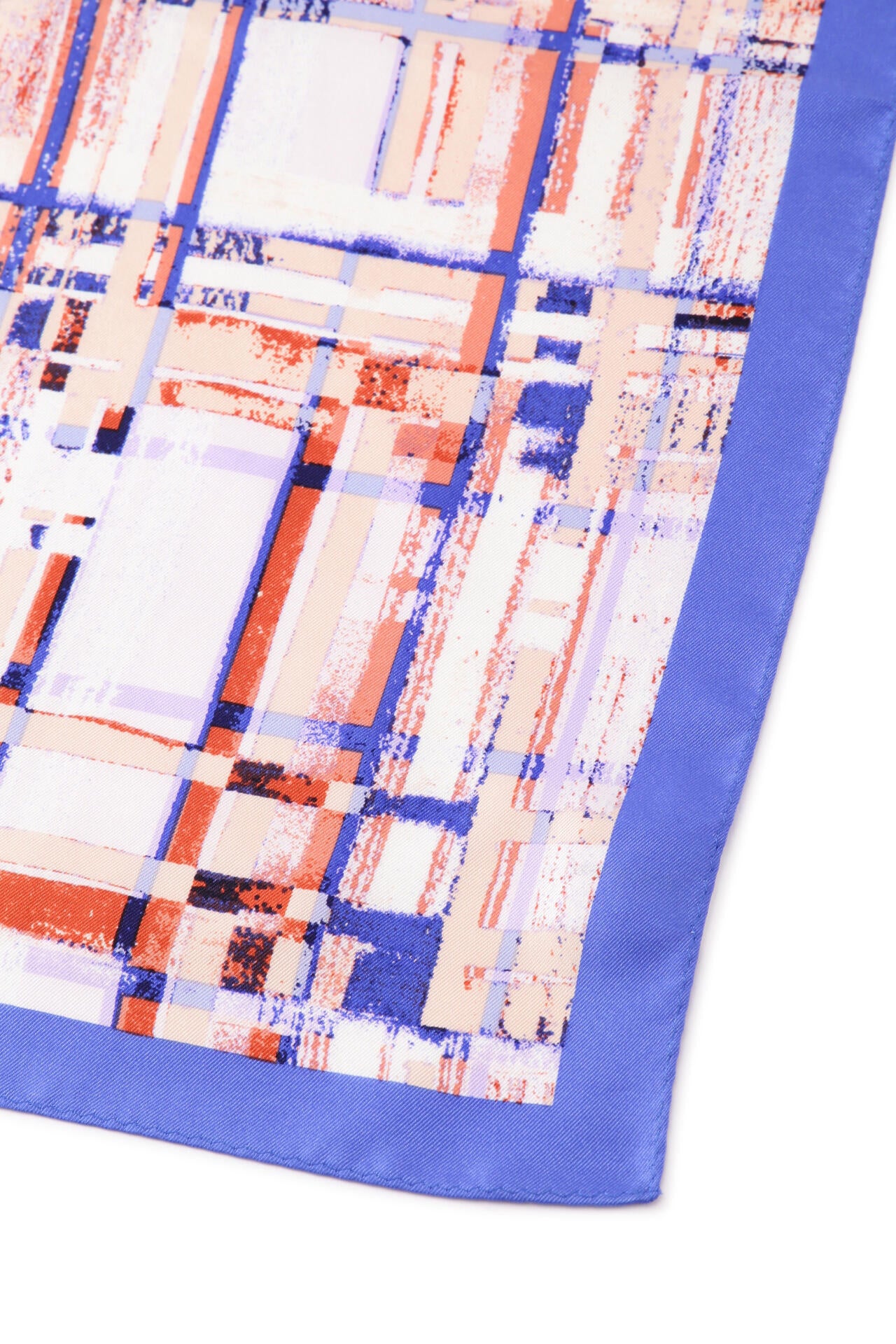 チェックシルクスカーフ