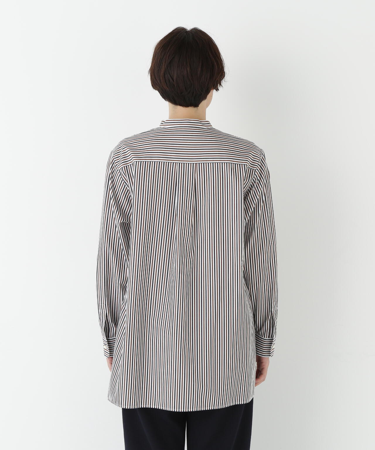 ストライプオーバーブラウス