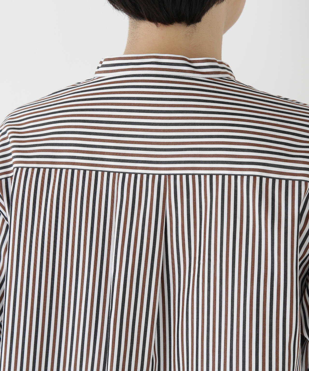 ストライプオーバーブラウス