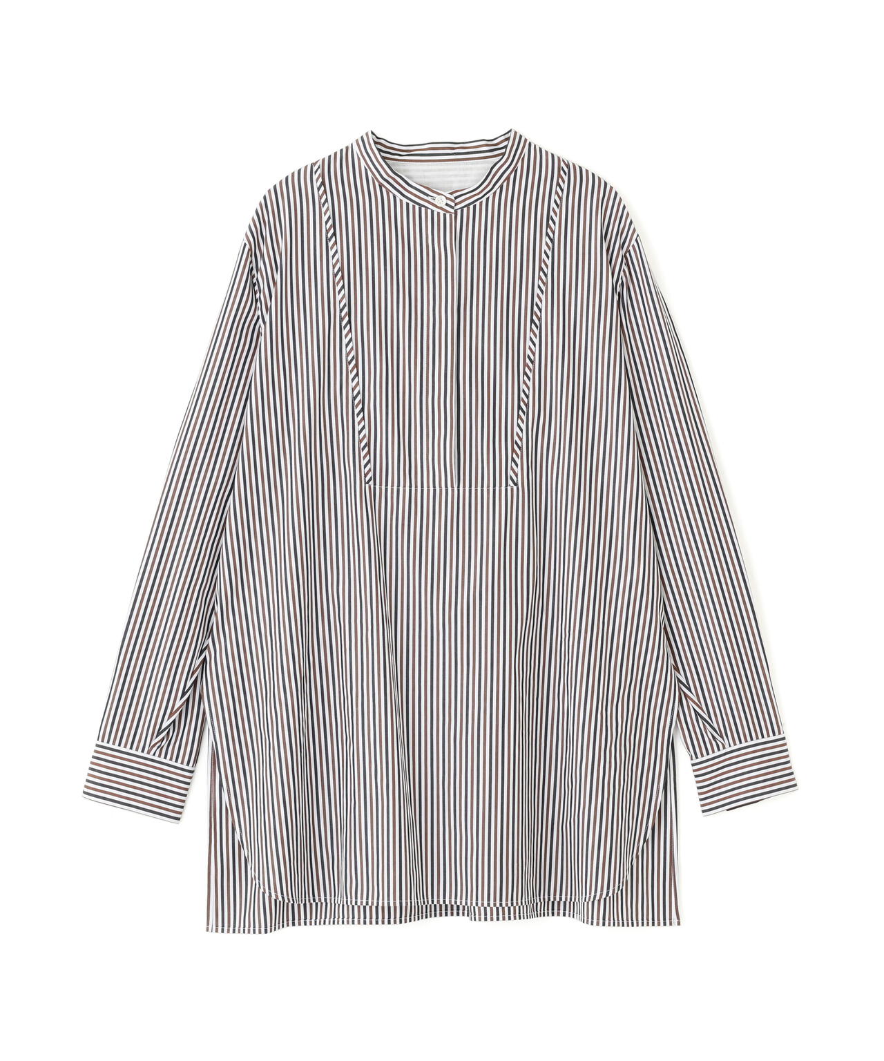 ストライプオーバーブラウス