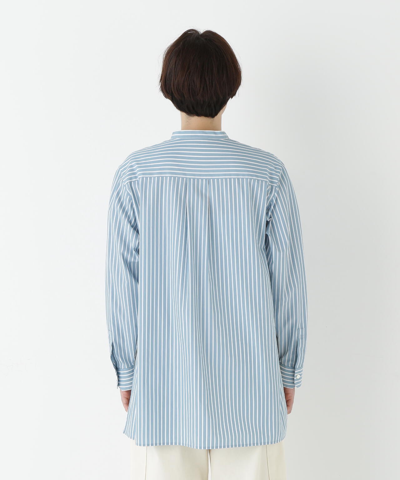 ストライプオーバーブラウス