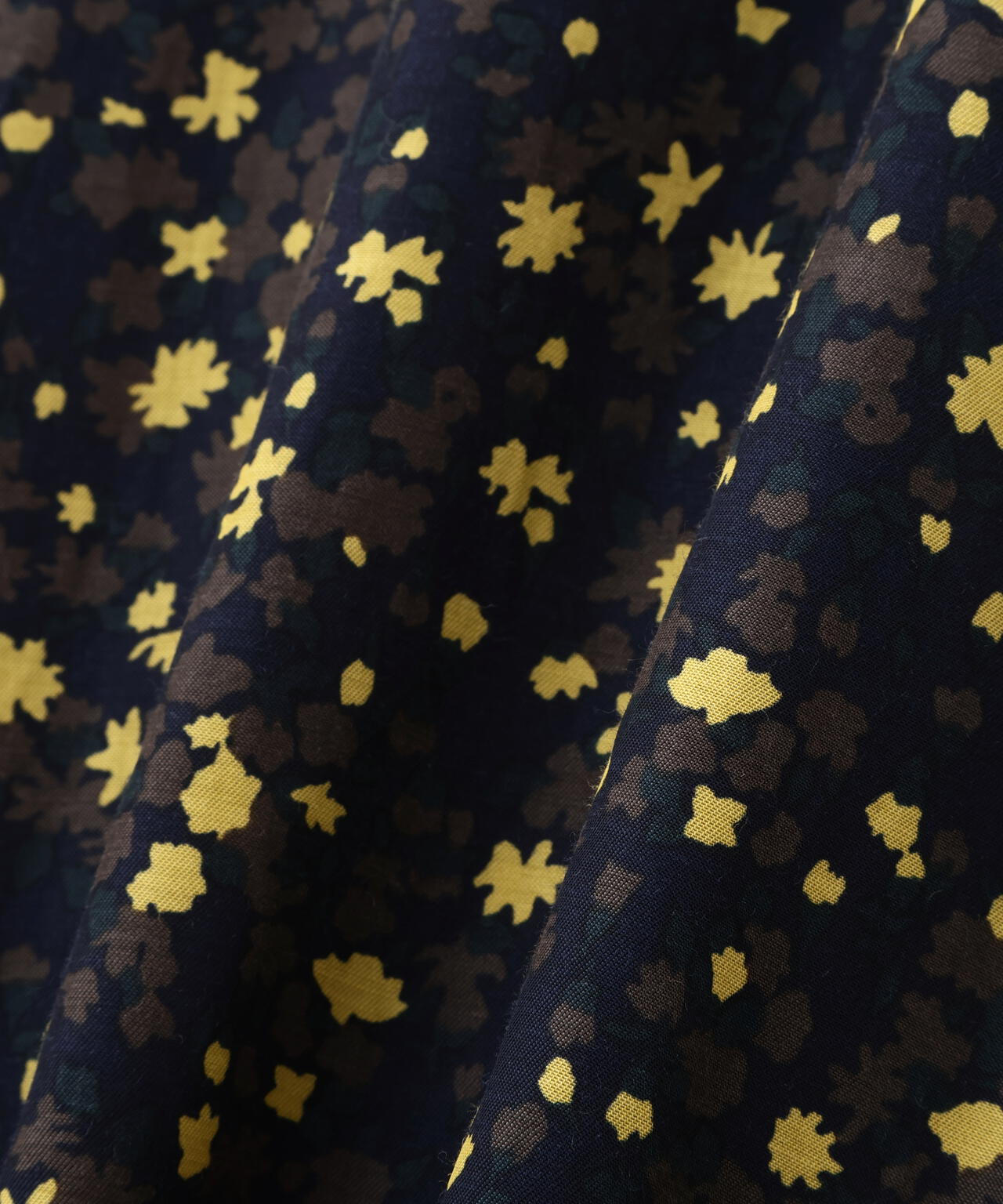 プチフラワープリントボウタイシャツブラウス