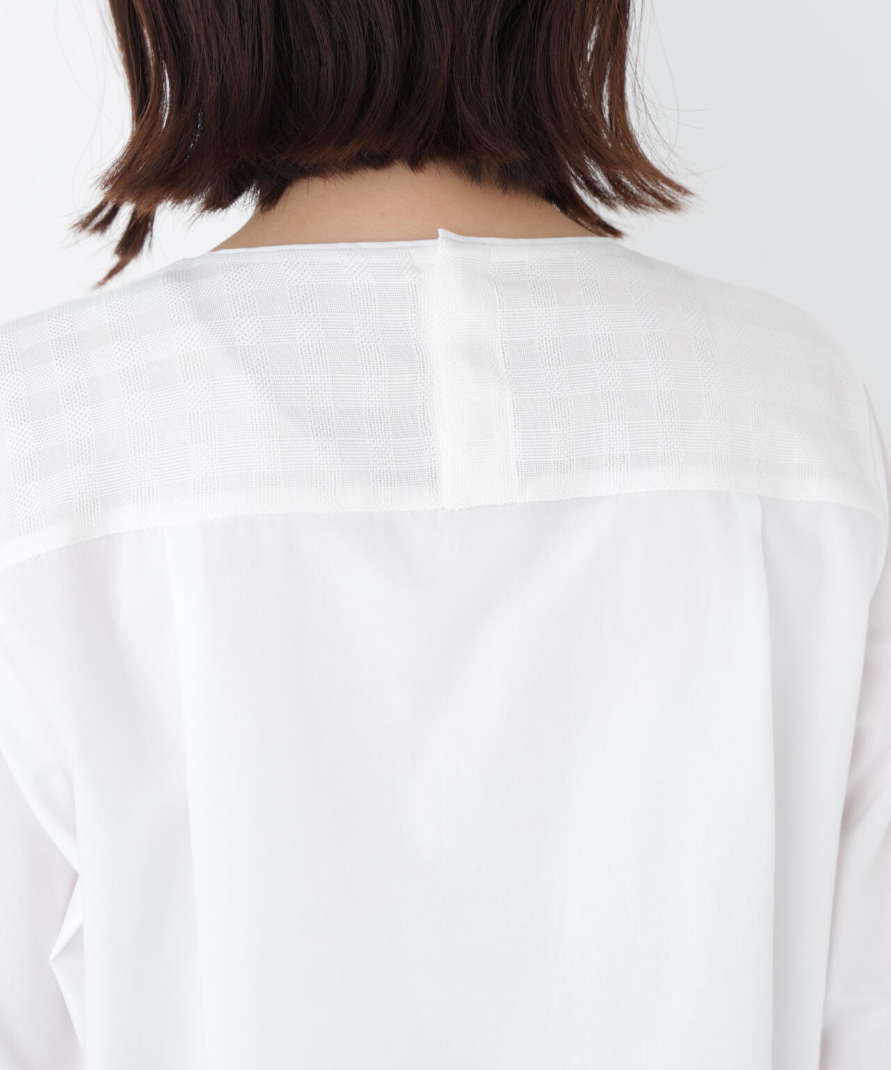 ≪洗える≫レースドッキングプルオーバー