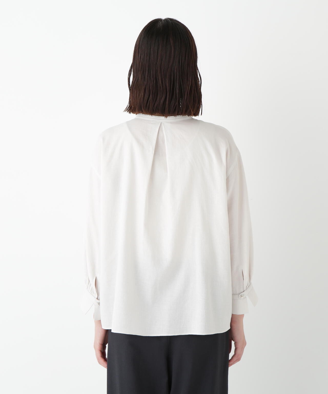 綿シルクスキッパーブラウス