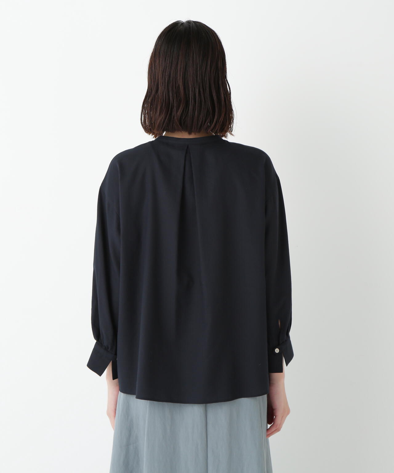 綿シルクスキッパーブラウス